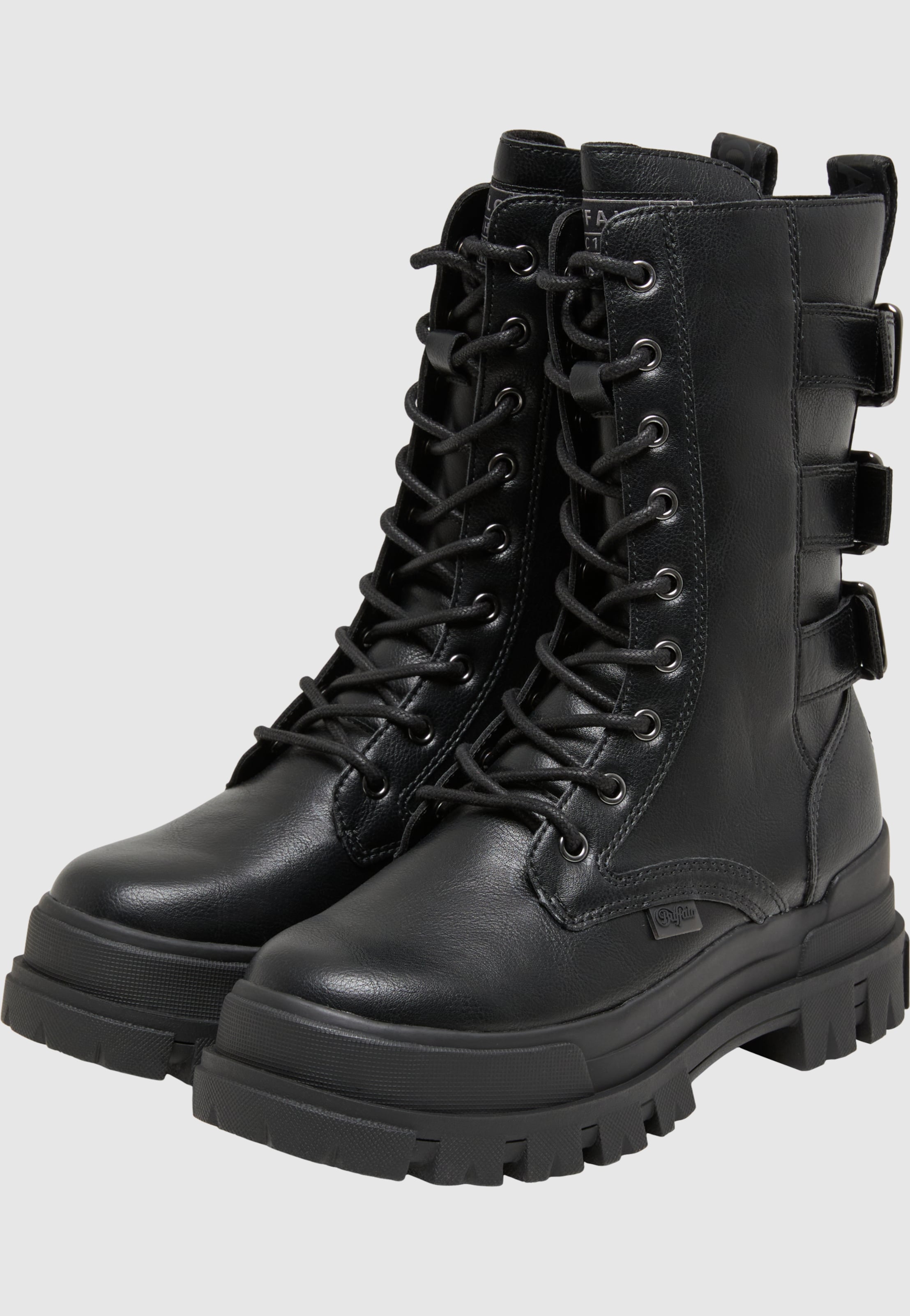 Buffalo ASPHA LACE UP BOOT MB - VEGAN NAPPA