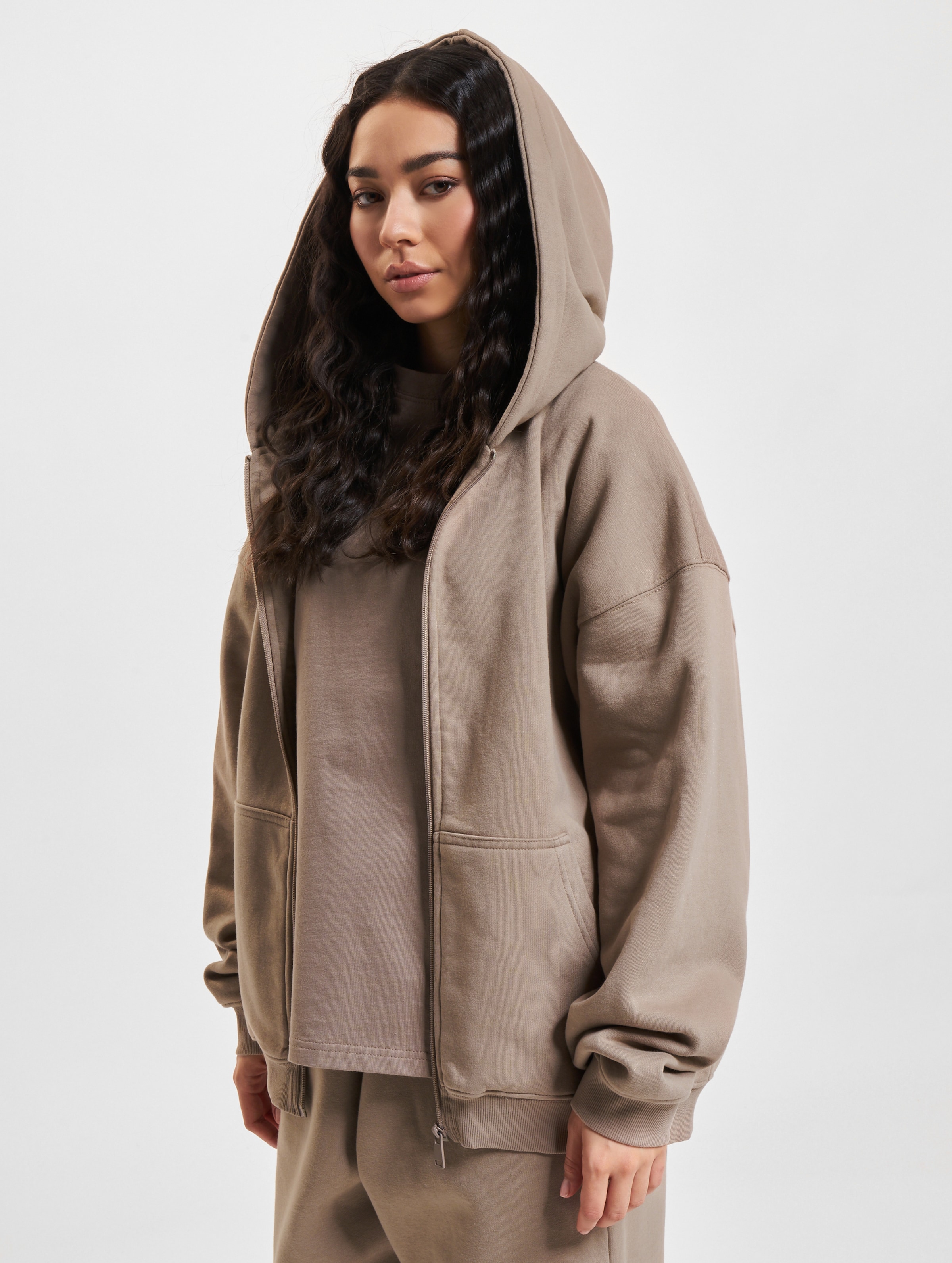 DEF Oversized Zip Hoodie