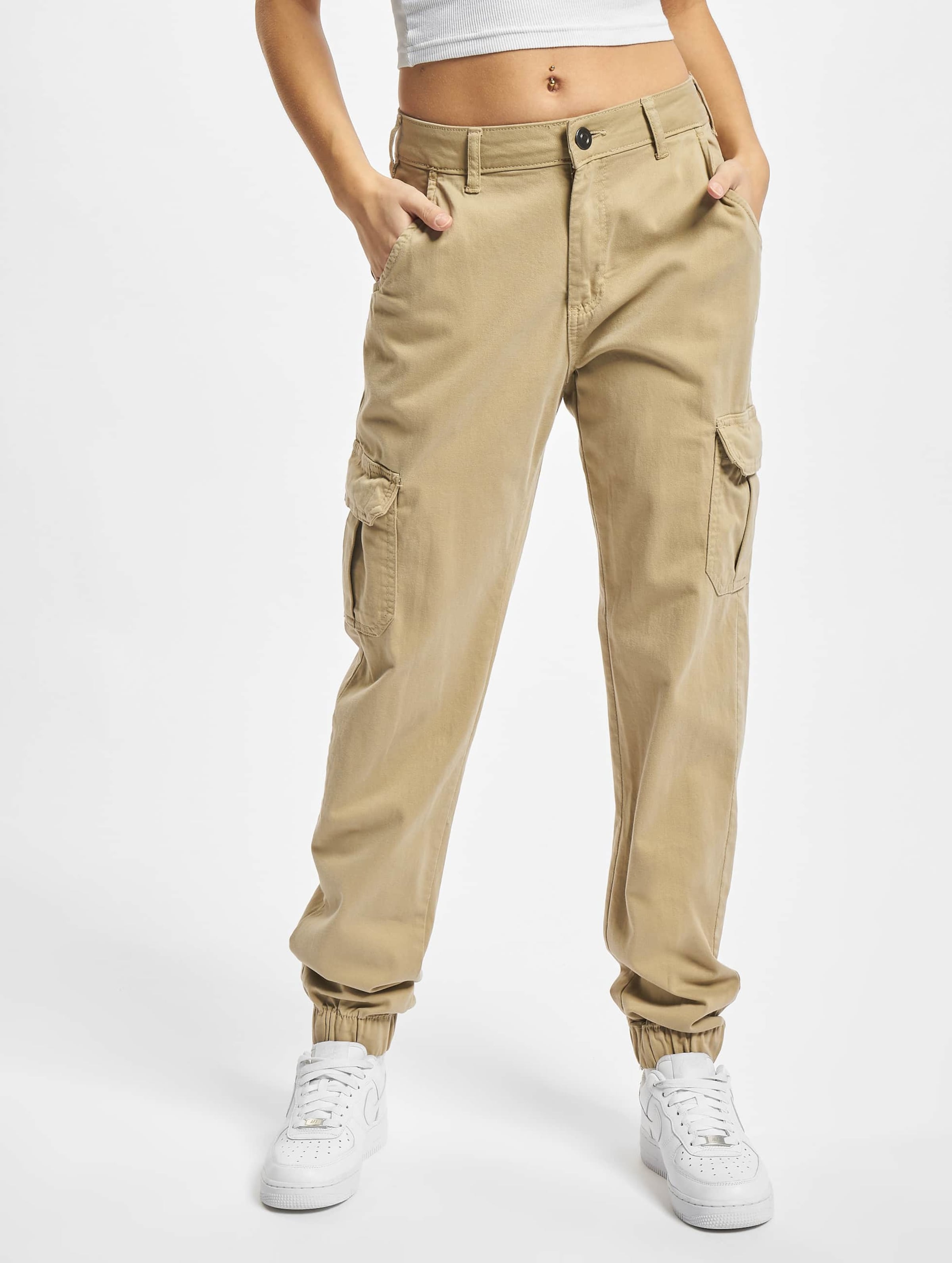 Urban Classics Ladies High Waist Cargo Pants