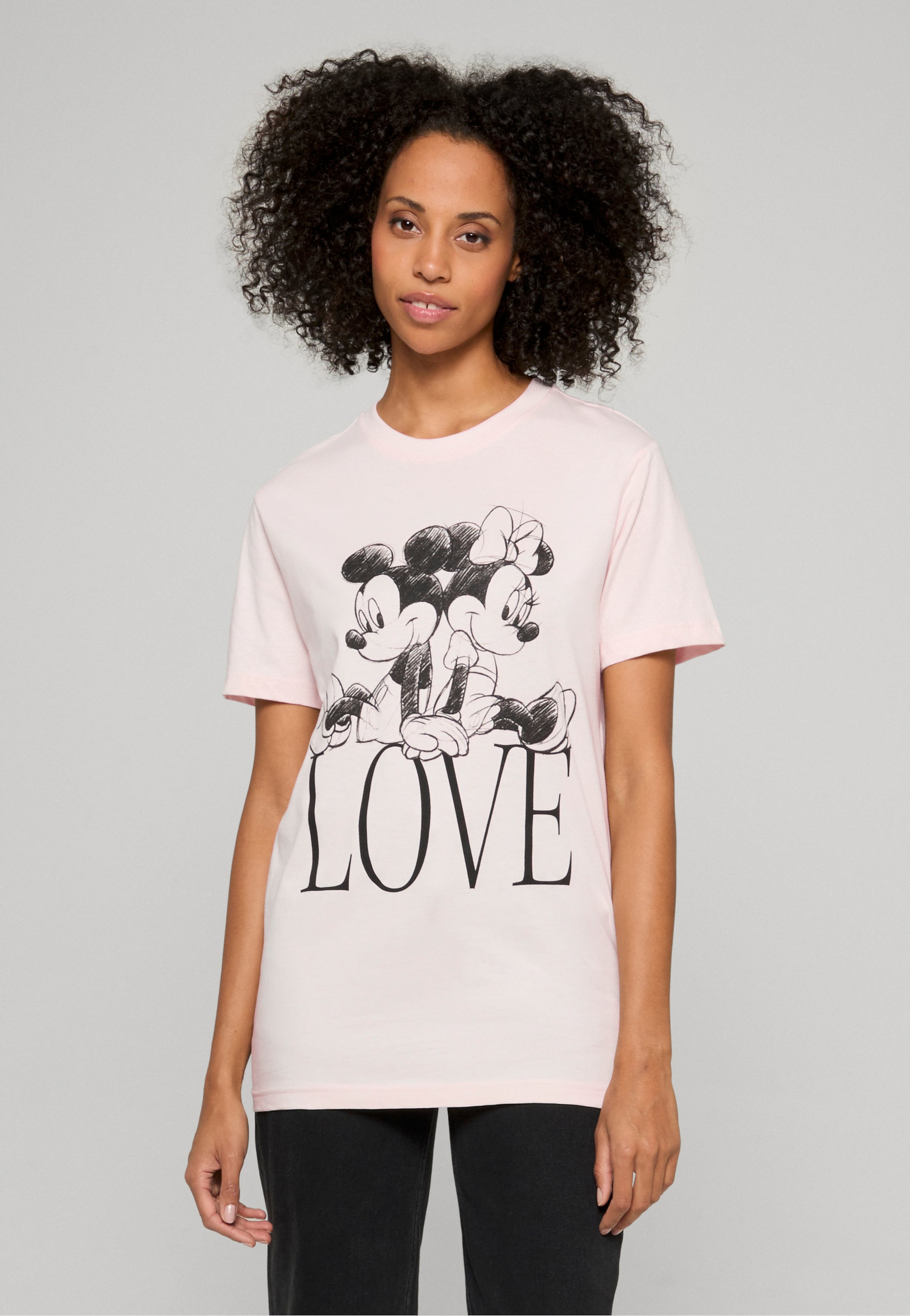Merchcode Ladies Minnie Loves Mickey Tee