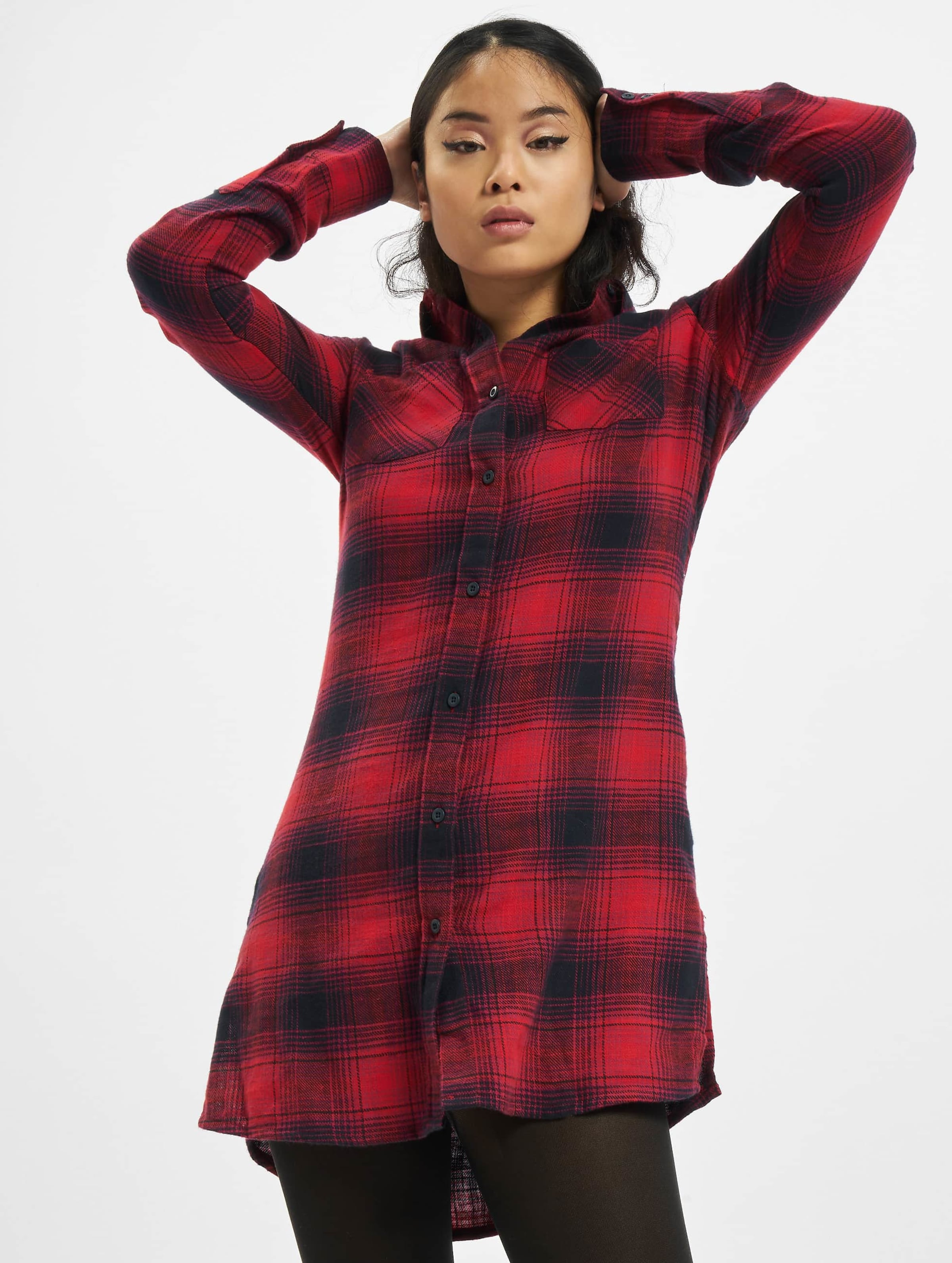 Urban Classics Ladies Check Shirt Dress