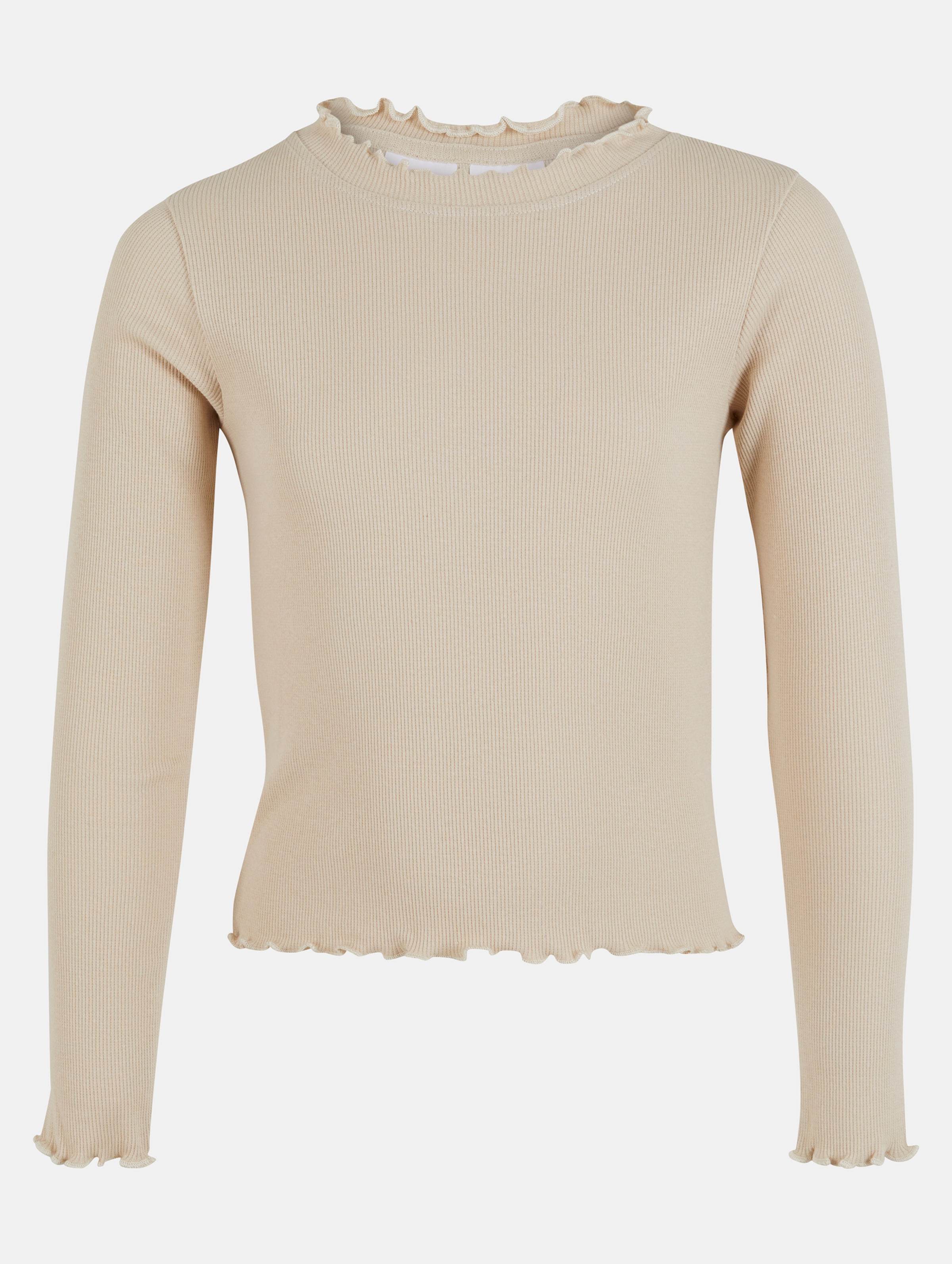 Urban Classics Girls Short Rib Longsleeve