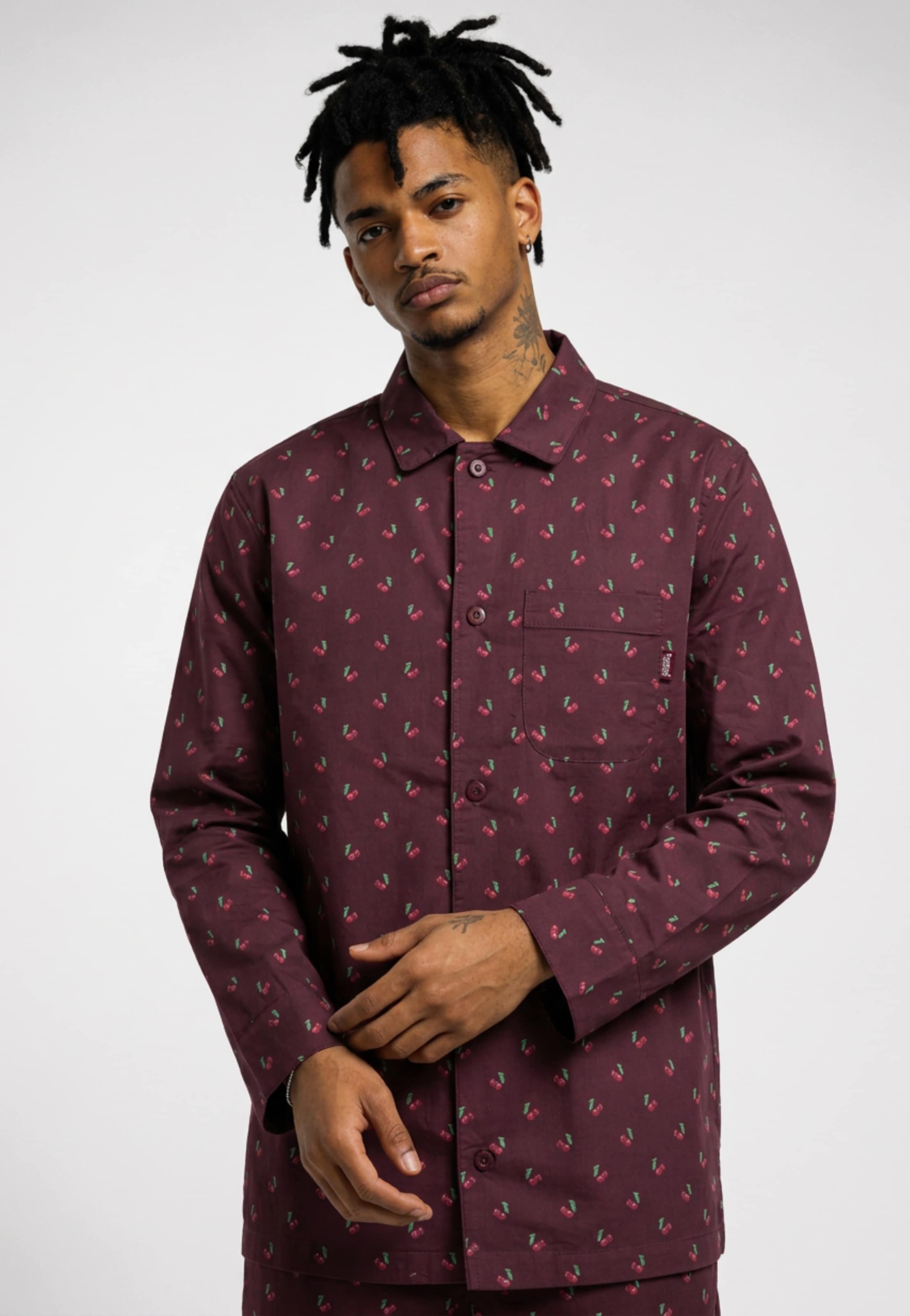 Pockies Cherry Pyjama Shirt