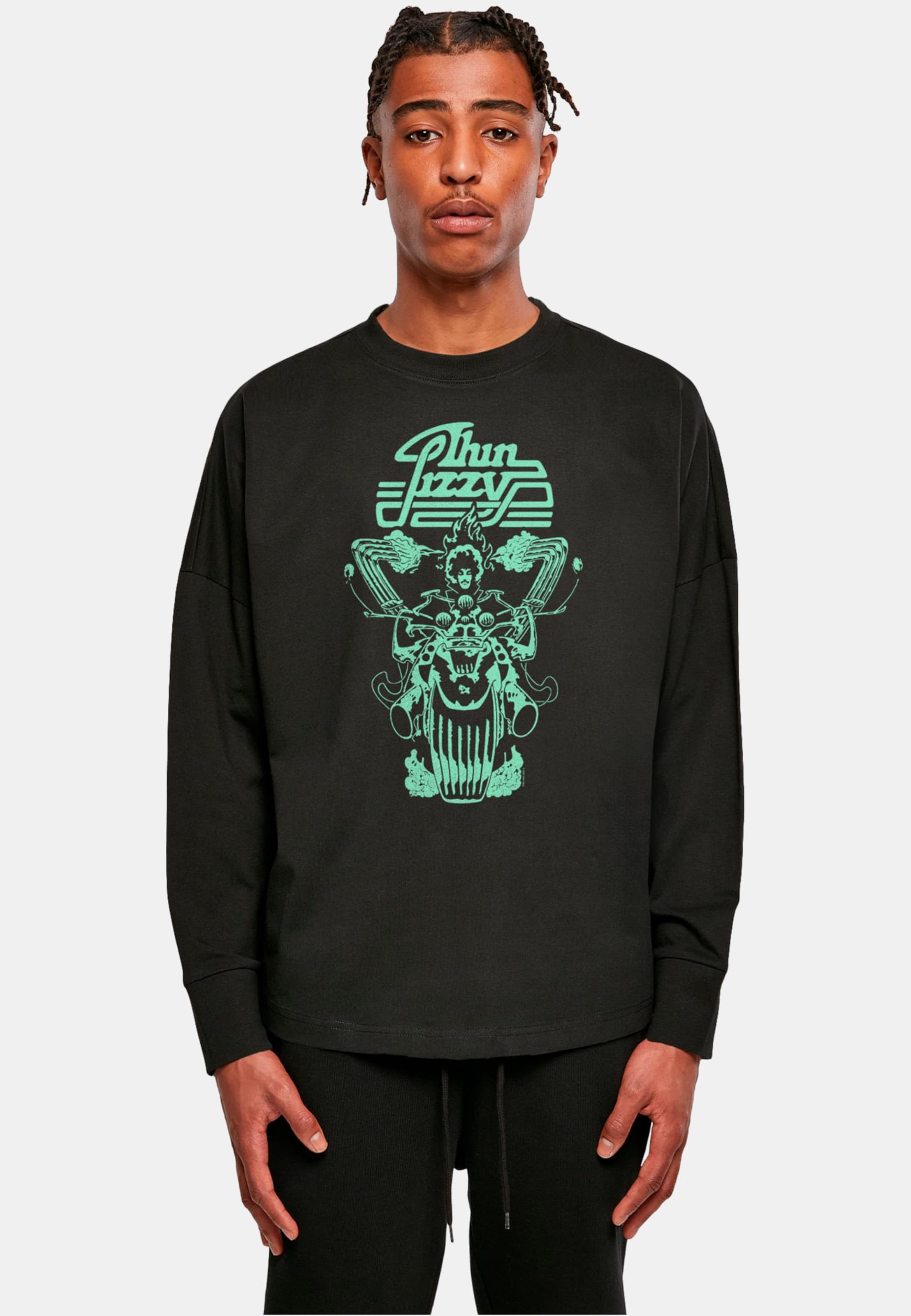 Merchcode Thin Lizzy - Rocker Flames Oversize Longsleeve