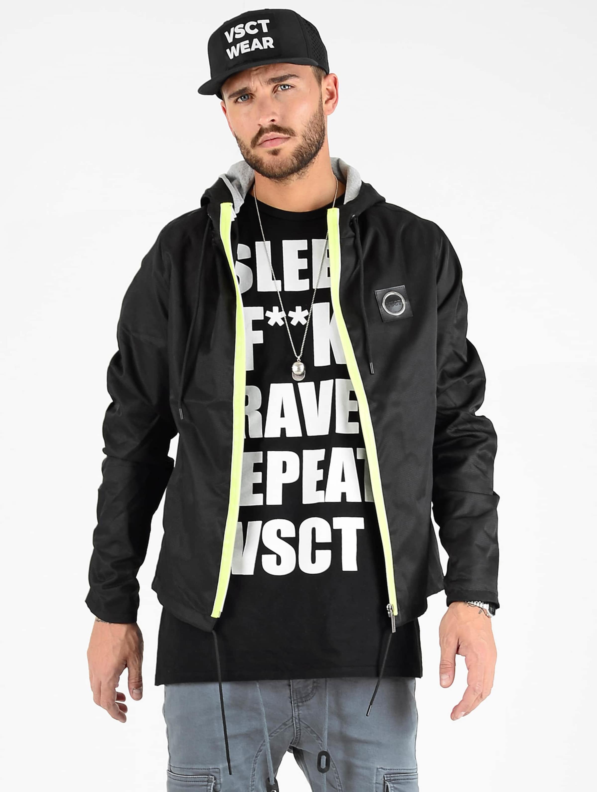VSCT Clubwear Conzraast Neon Zipper Lightweight Jacket