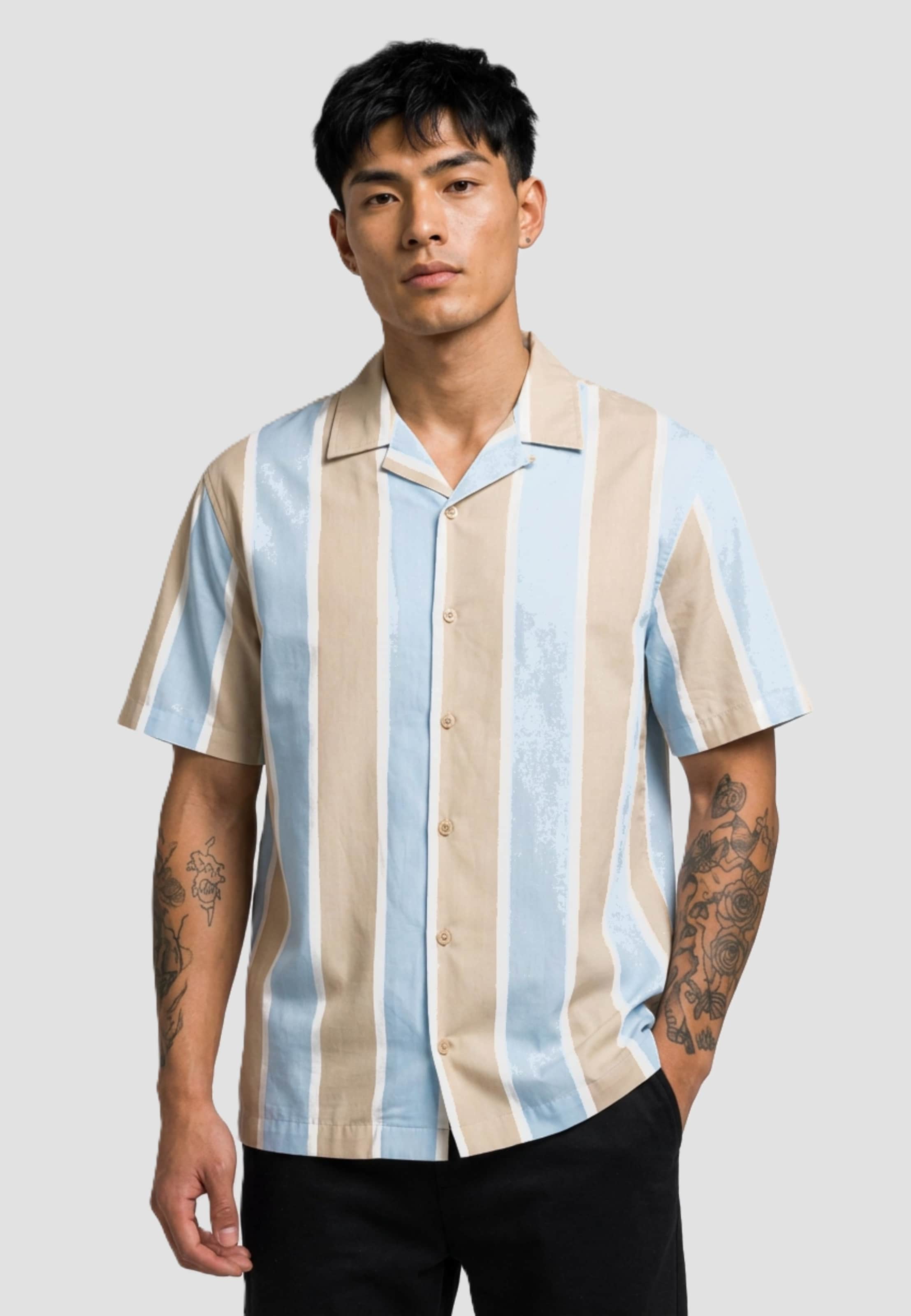 Urban Classics Summer Stripe Resort Shirt