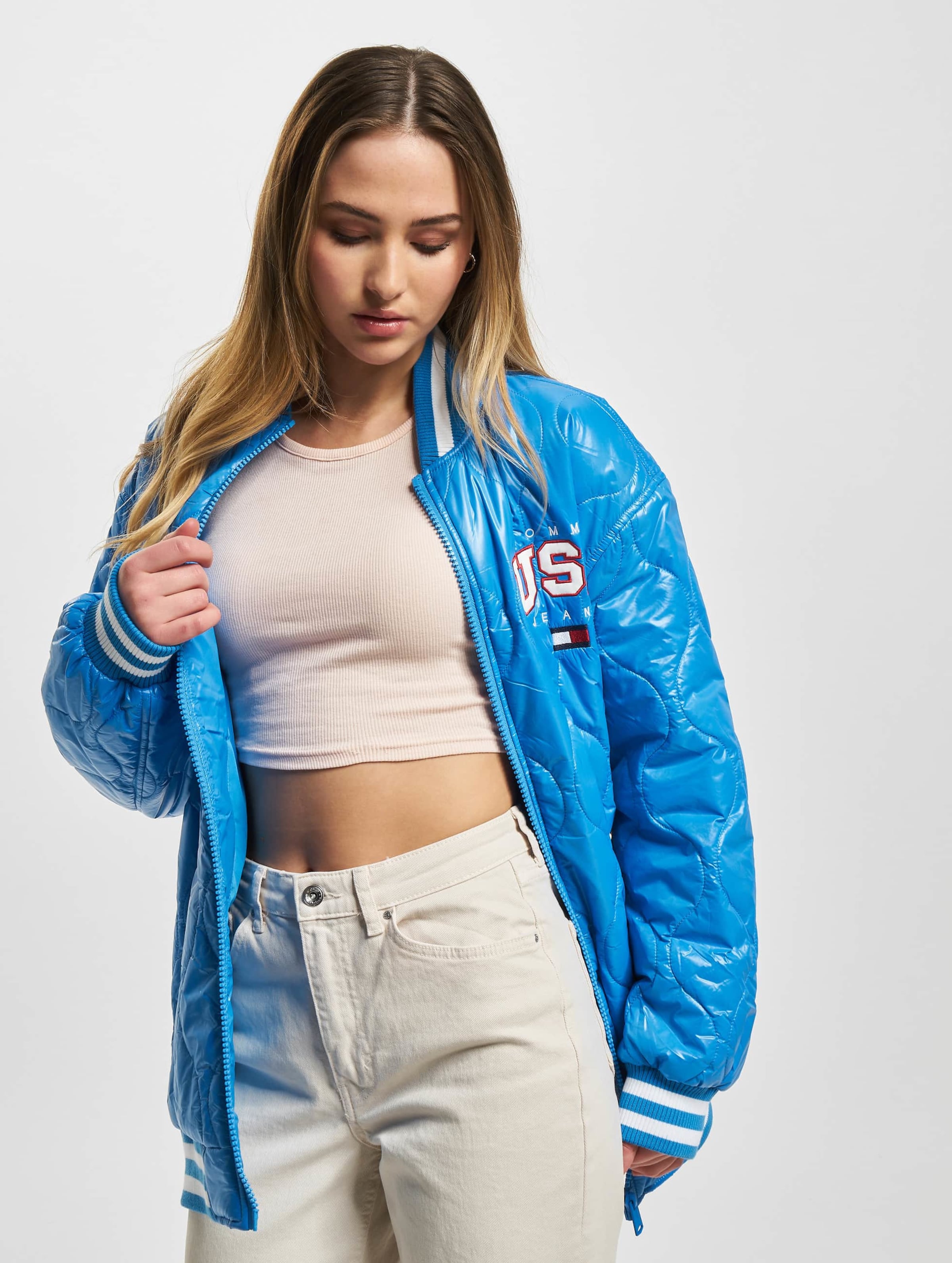 Tommy Jeans Shiny Oversized Quilt Bomber jacket