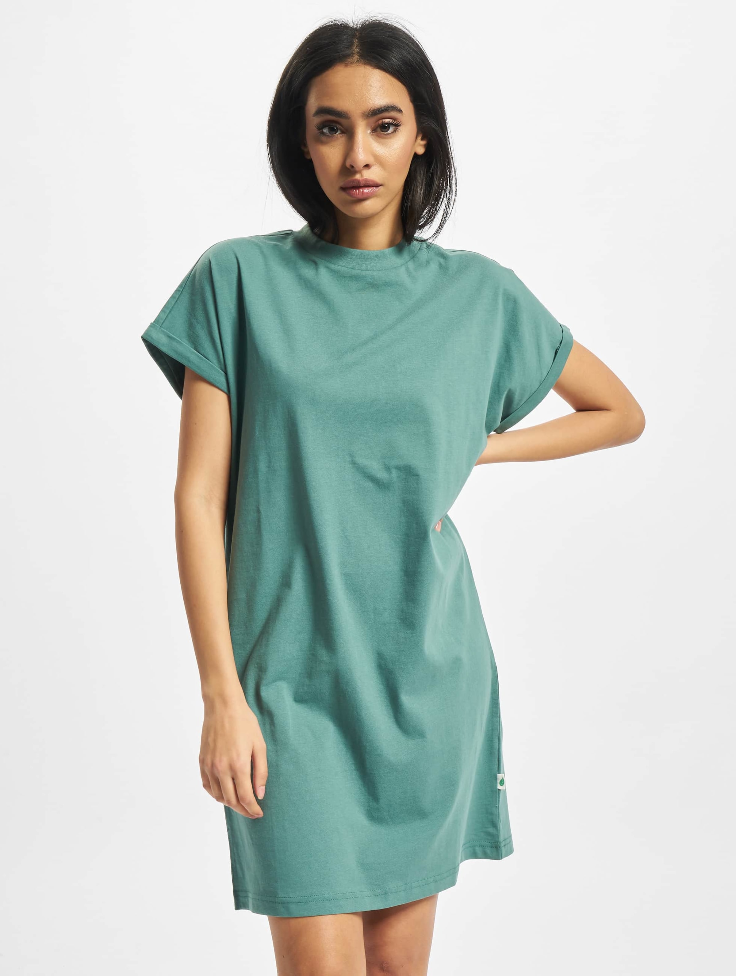 Urban Classics Ladies Organic Cotton Cut On Sleeve Tee Dress