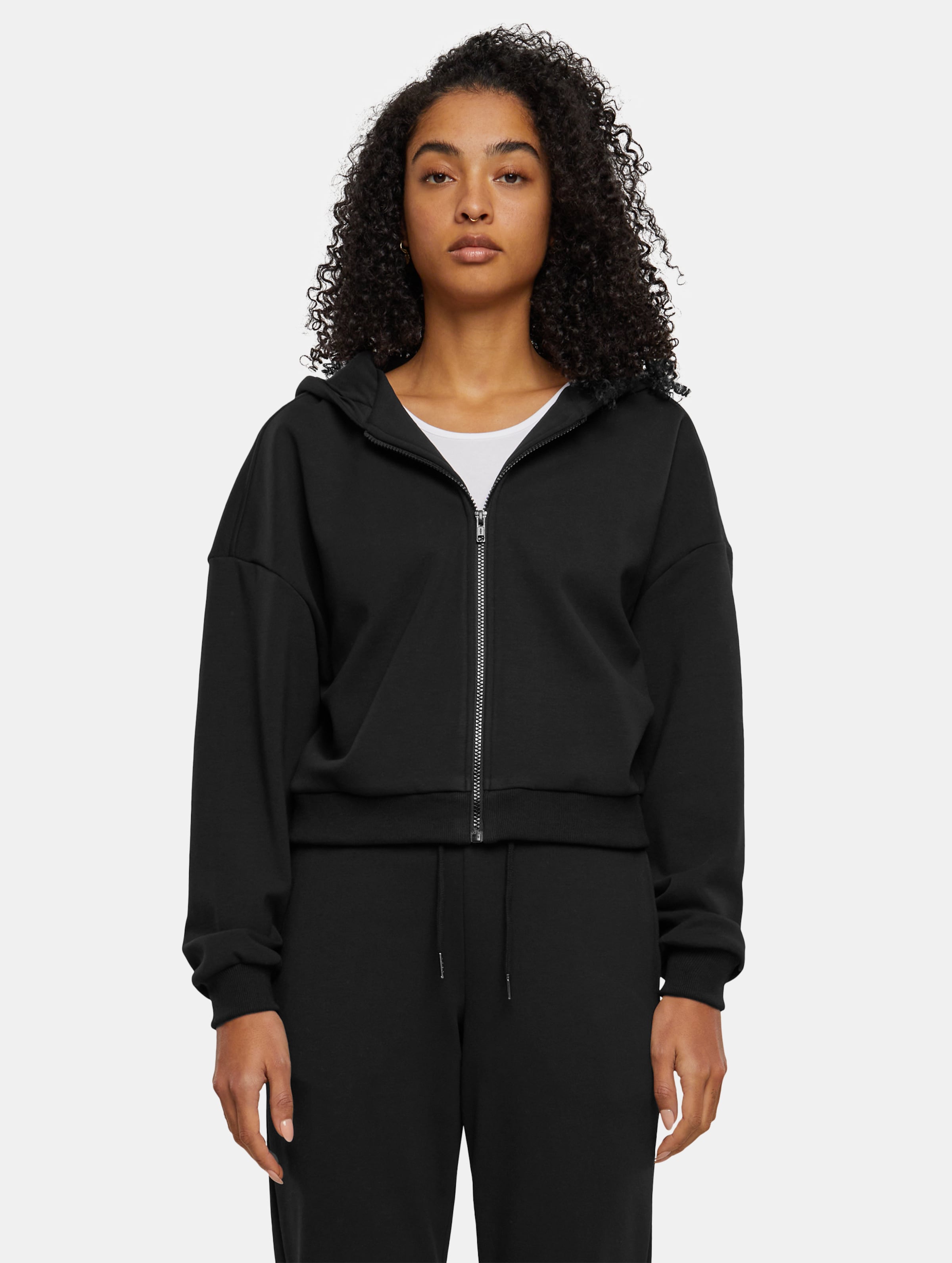 Urban Classics Ladies Cozy Short Zip Hoodie