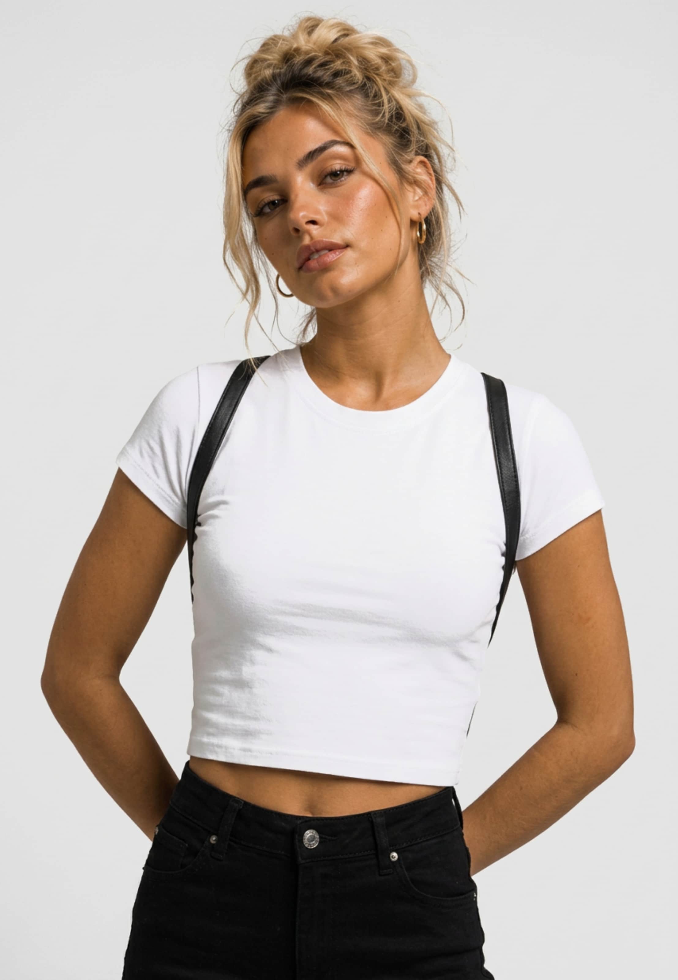 Urban Classics Stretch Jersey Cropped T-Shirt