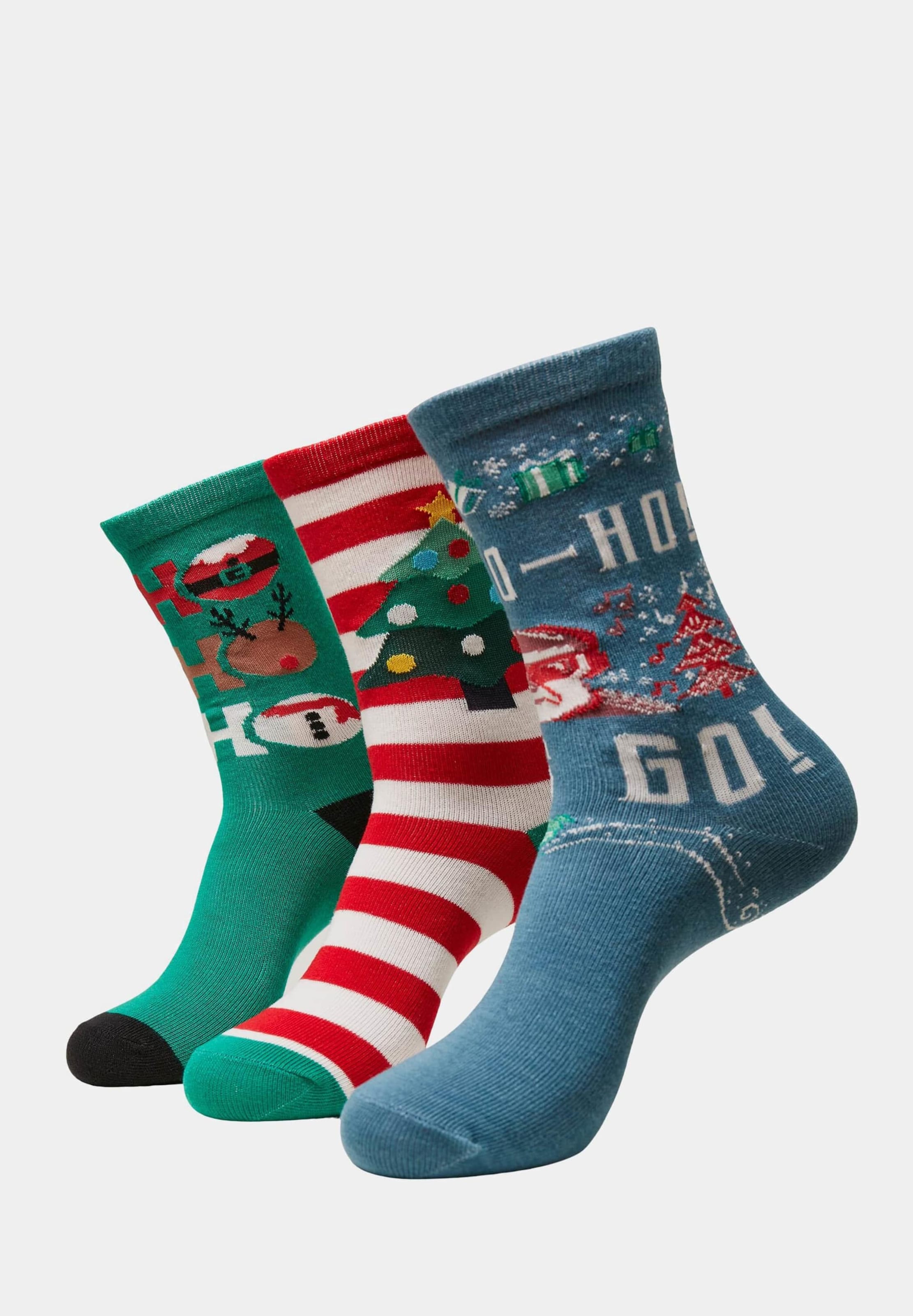 Urban Classics Ho Christmas Socks 3-Pack