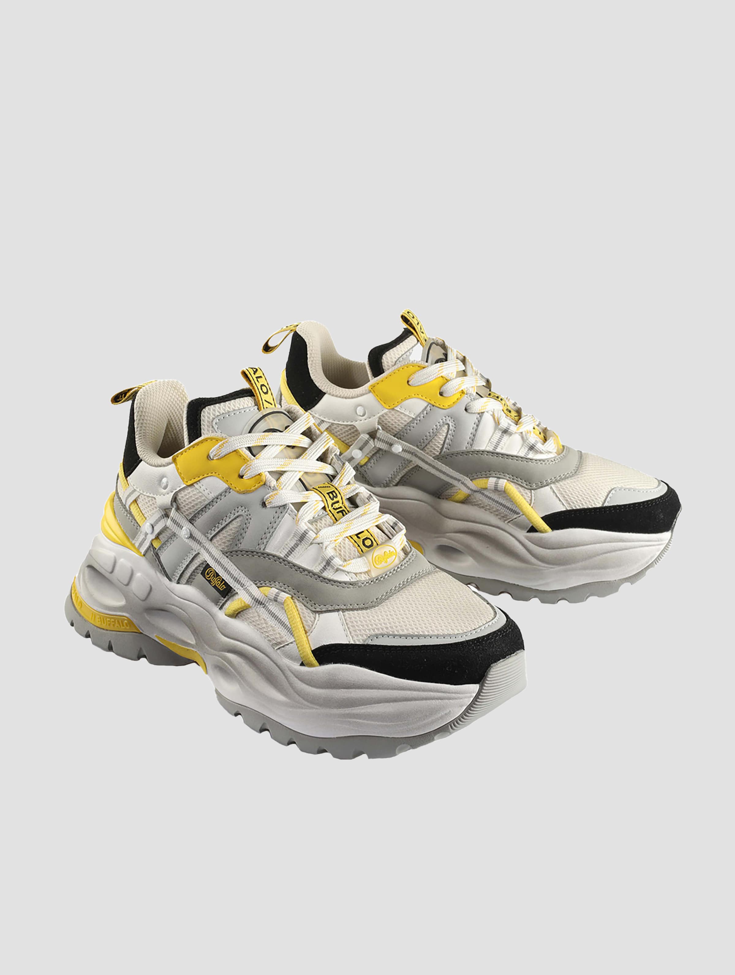 Buffalo Triplet Hollow Vntg Vegan Nappa/Suede/Mesh Sneaker