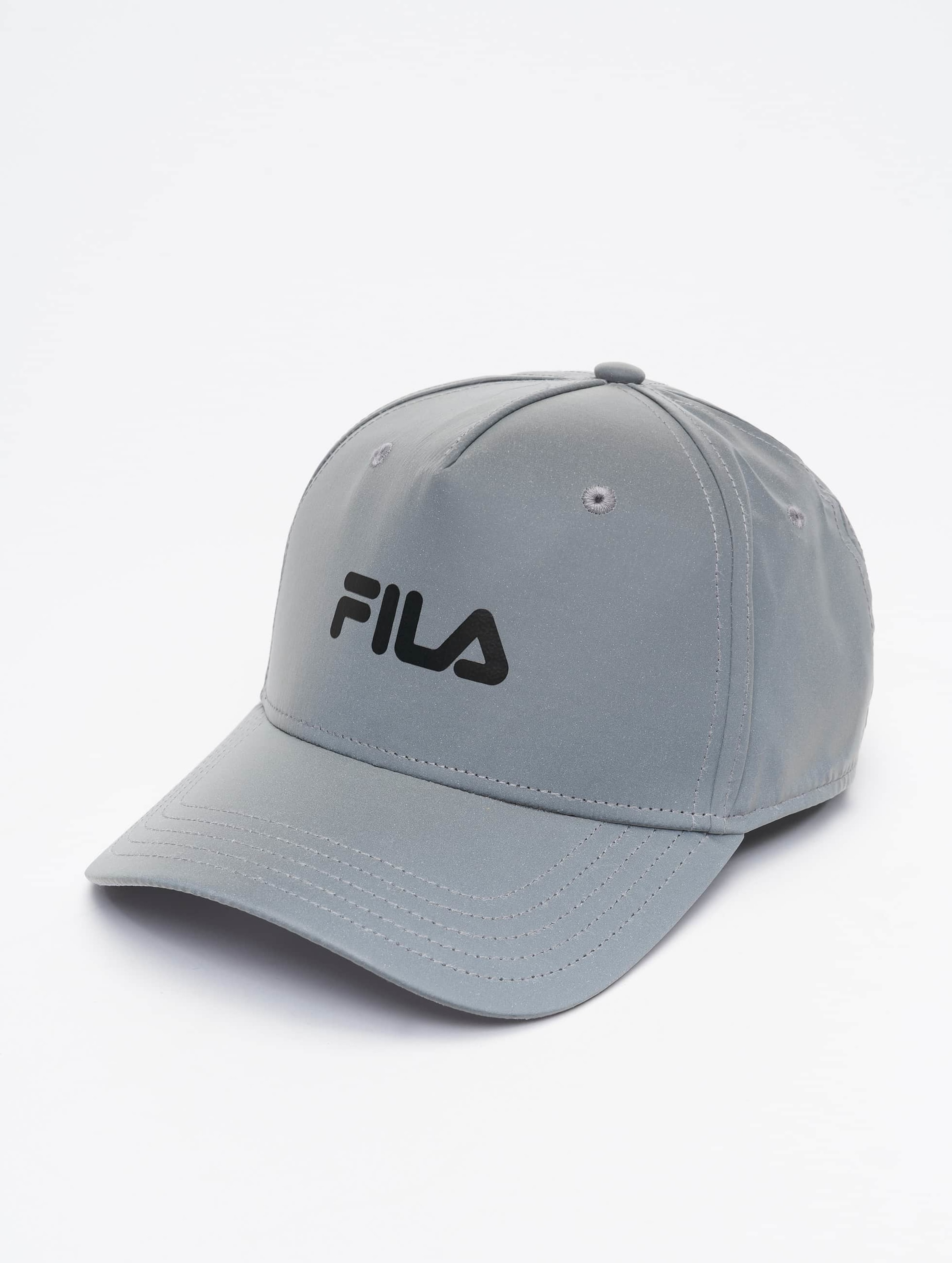 FILA Bianco Reflective Linear Logo Snapback Cap