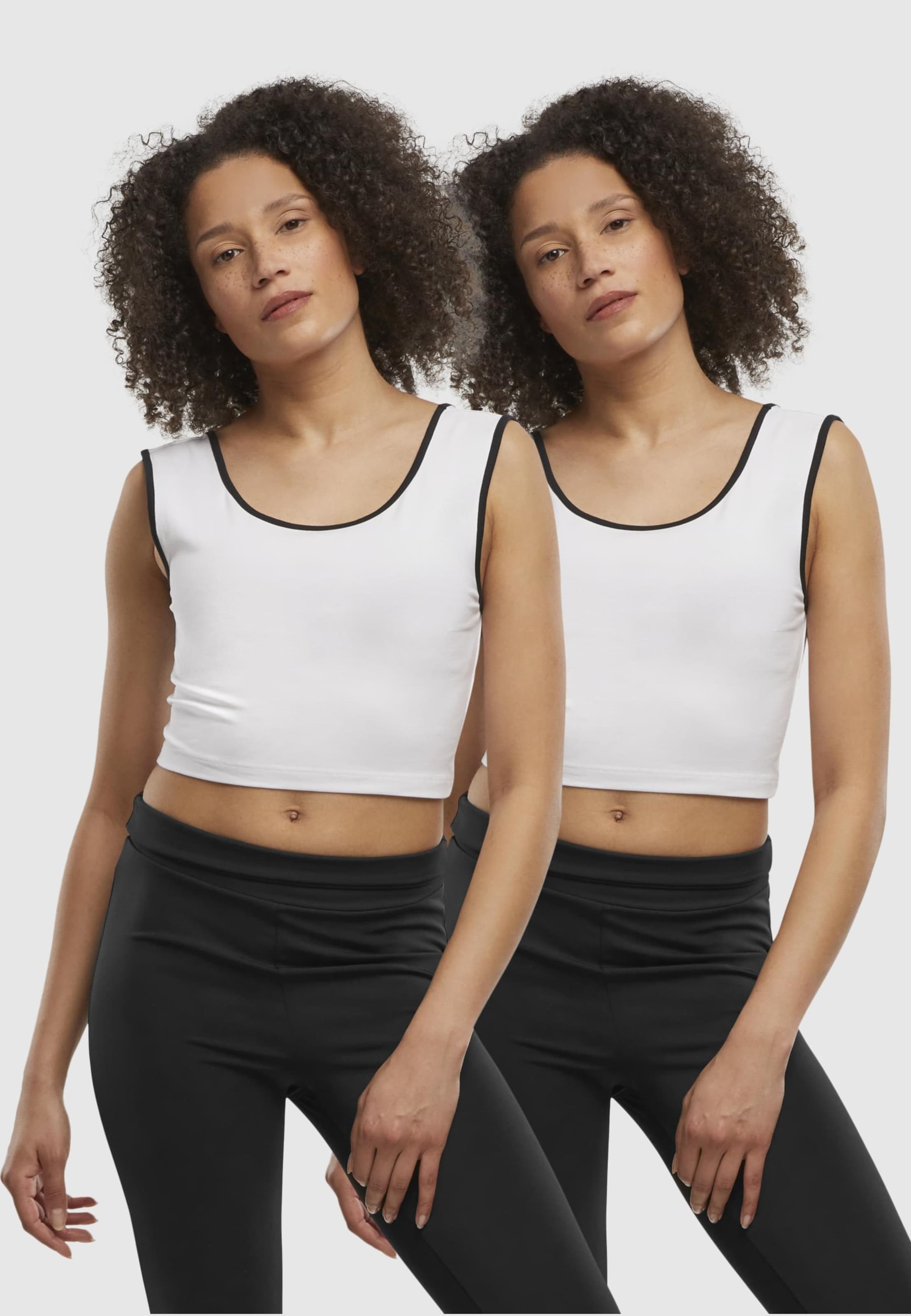 Urban Classics Ladies Contrast Cropped Top