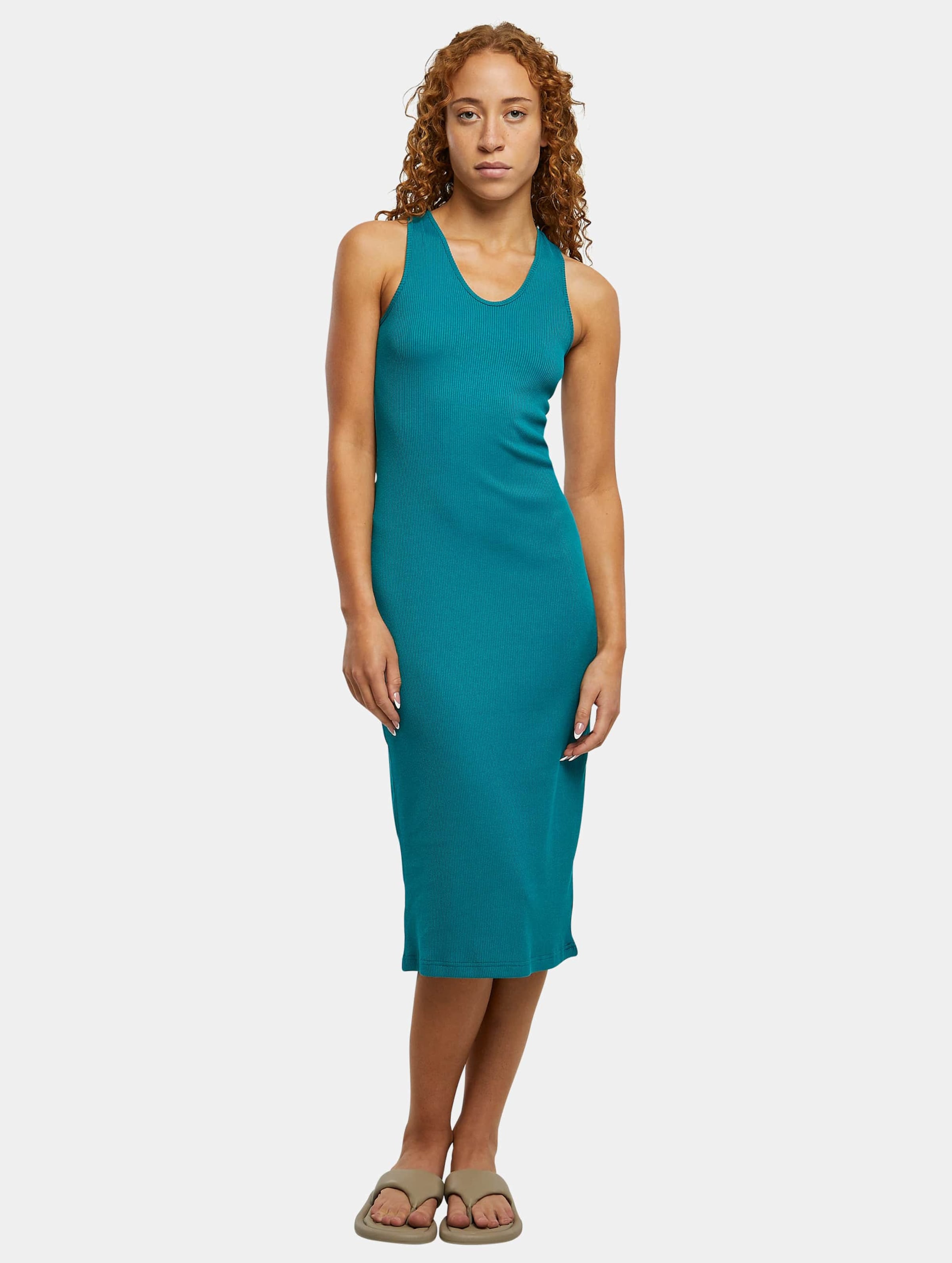 Urban Classics Ladies Midi Sleeveless Rib Dress