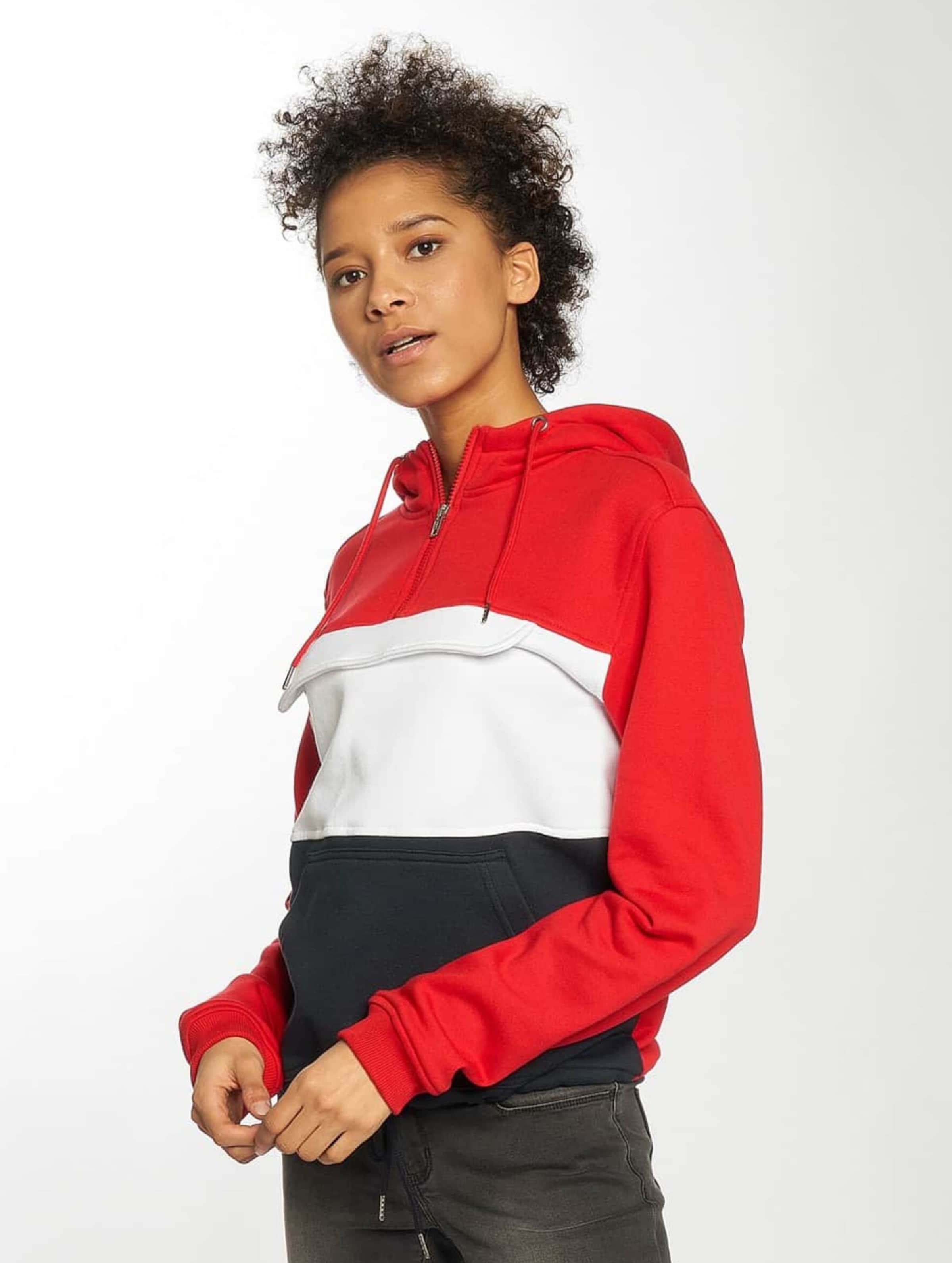 Urban Classics Ladies Color Block Sweat Pull Over Hoody