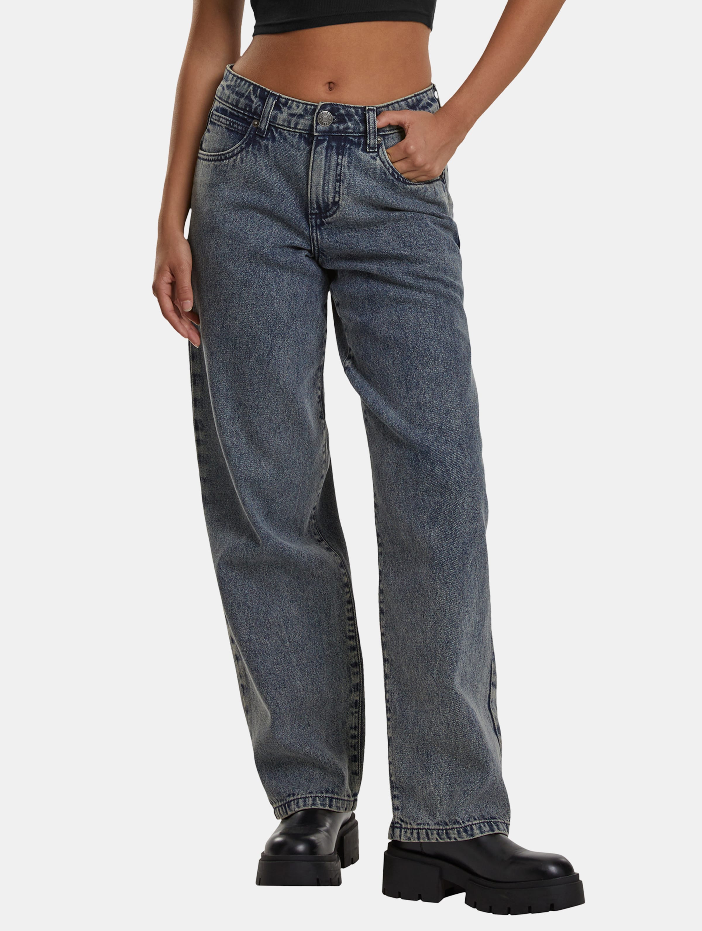 Urban Classics Ladies Mid Waist 90´s Jeans
