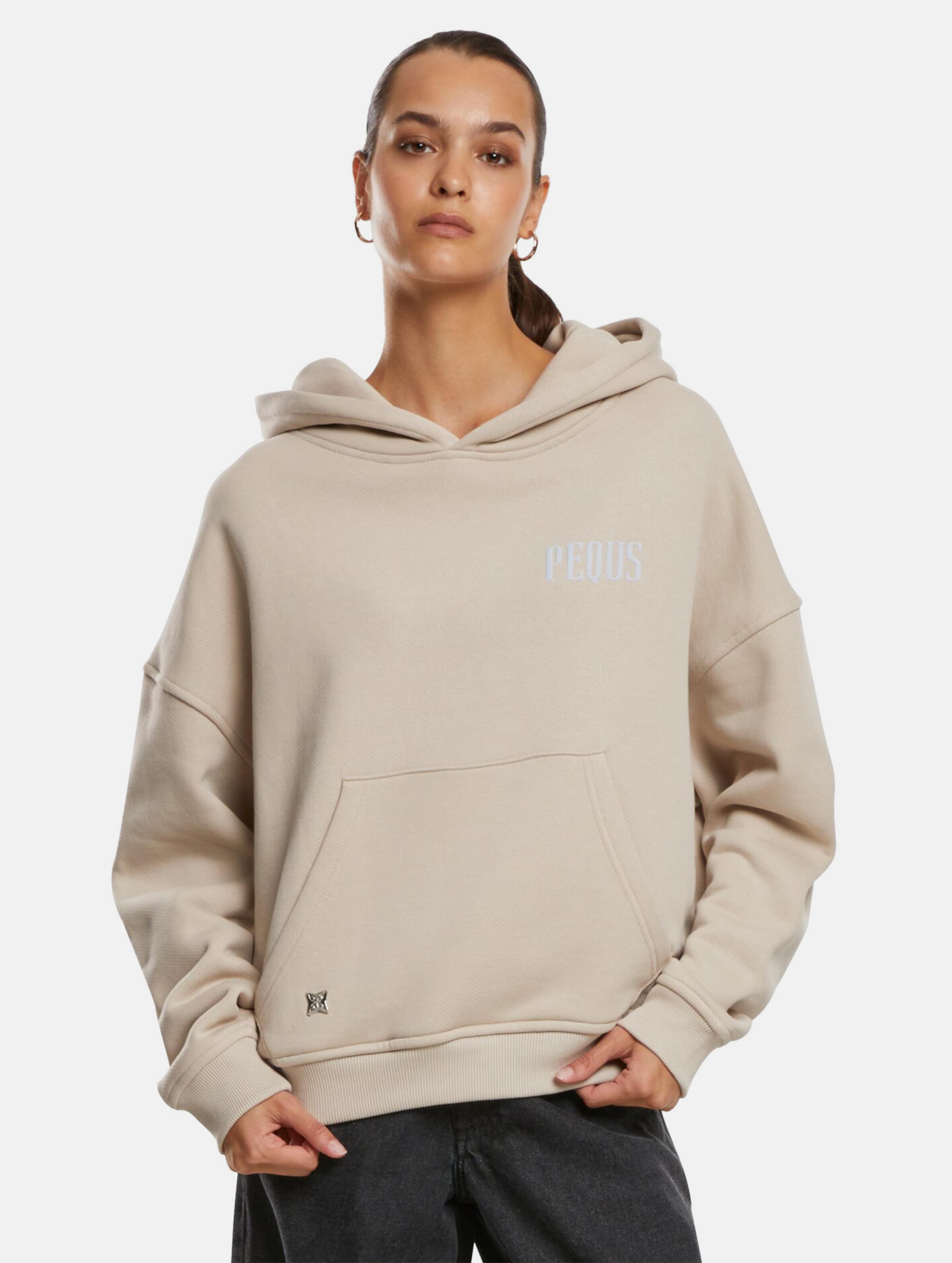 PEQUS Cropped Back Logo Hoodie