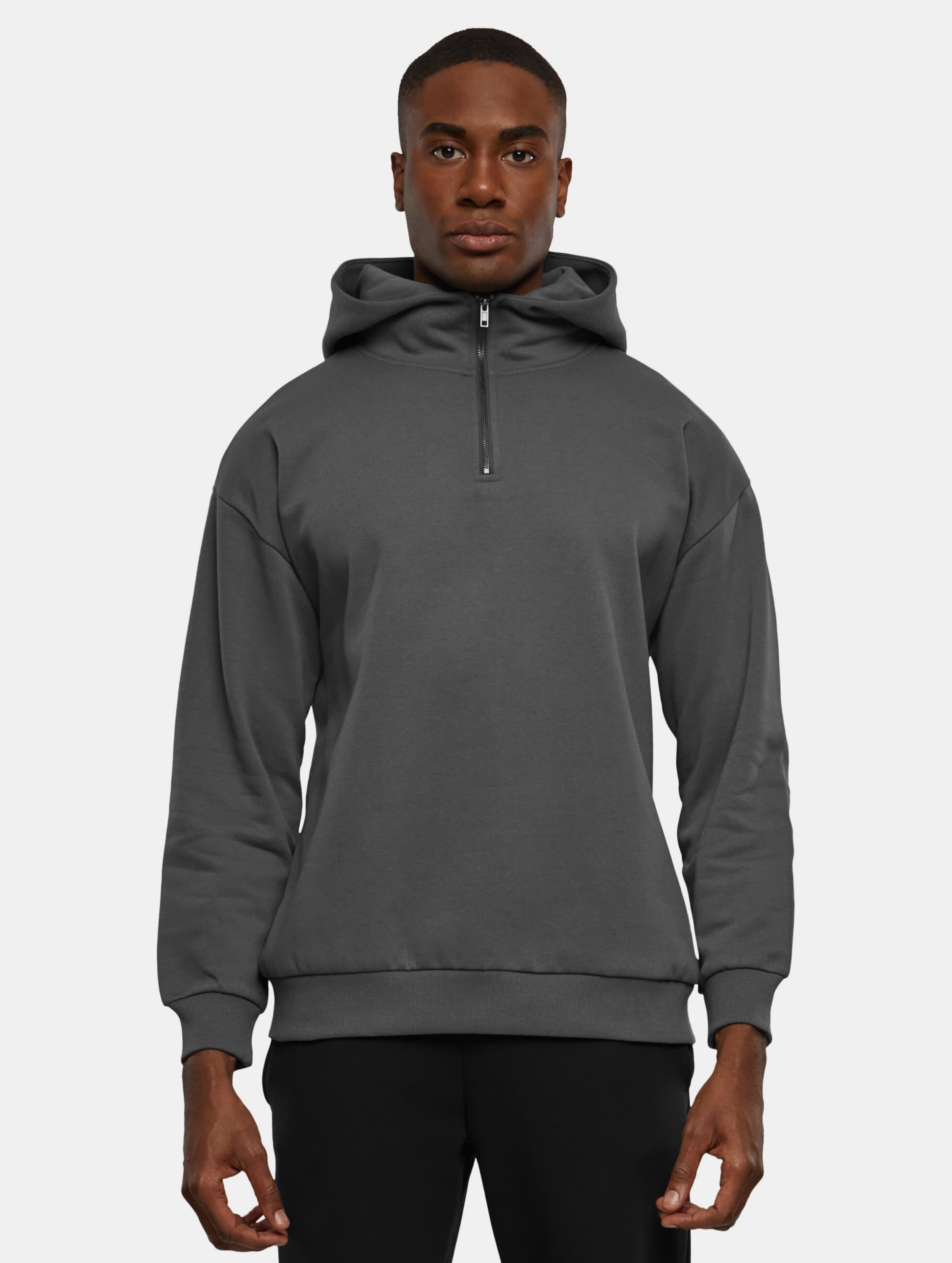 Urban Classics Zipped High Neck Hoodie
