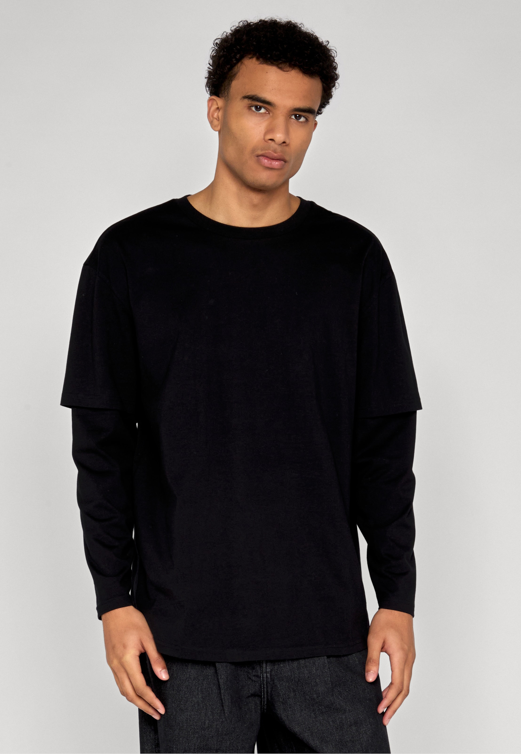 Urban Classics Oversized Shaped Double Layer LS Tee