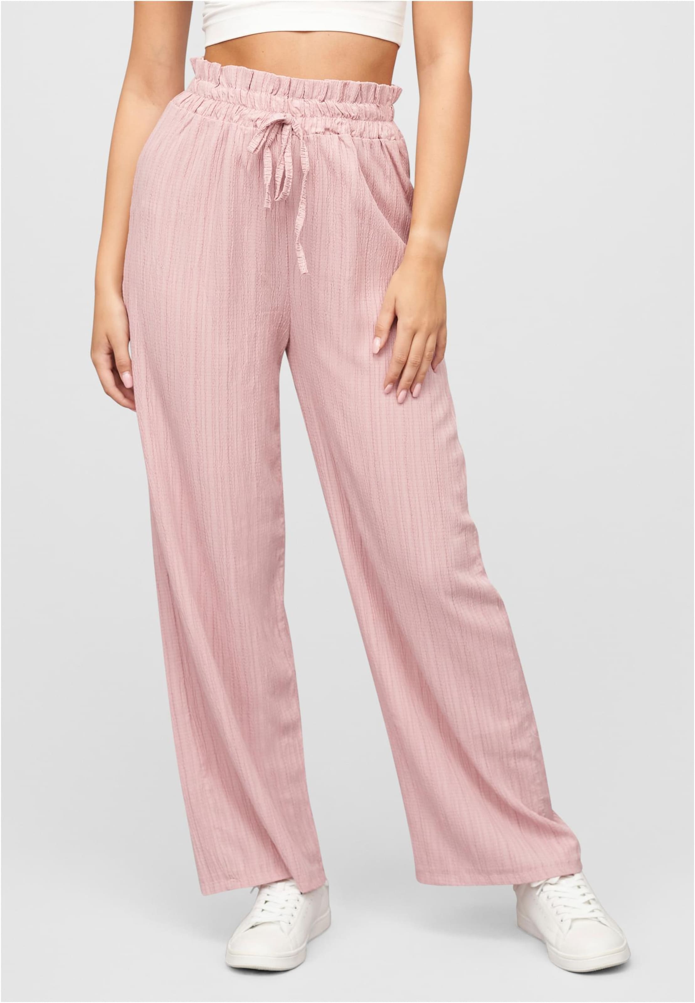 Cloud5ive Sommer Hose mit weitem Beinschnitt und Strukturstoff