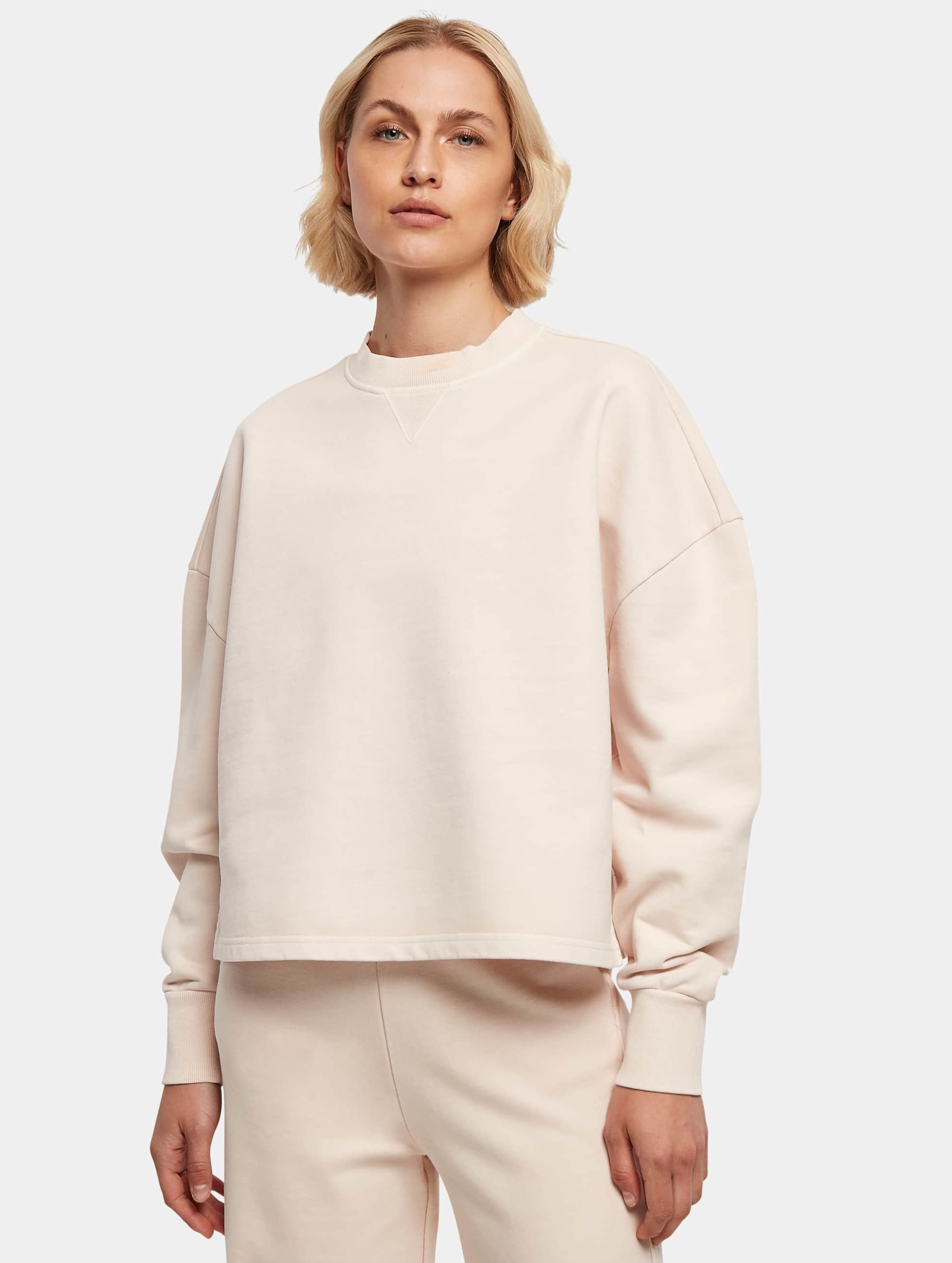 Urban Classics Ladies Heavy Terry Garment Dye Crewneck