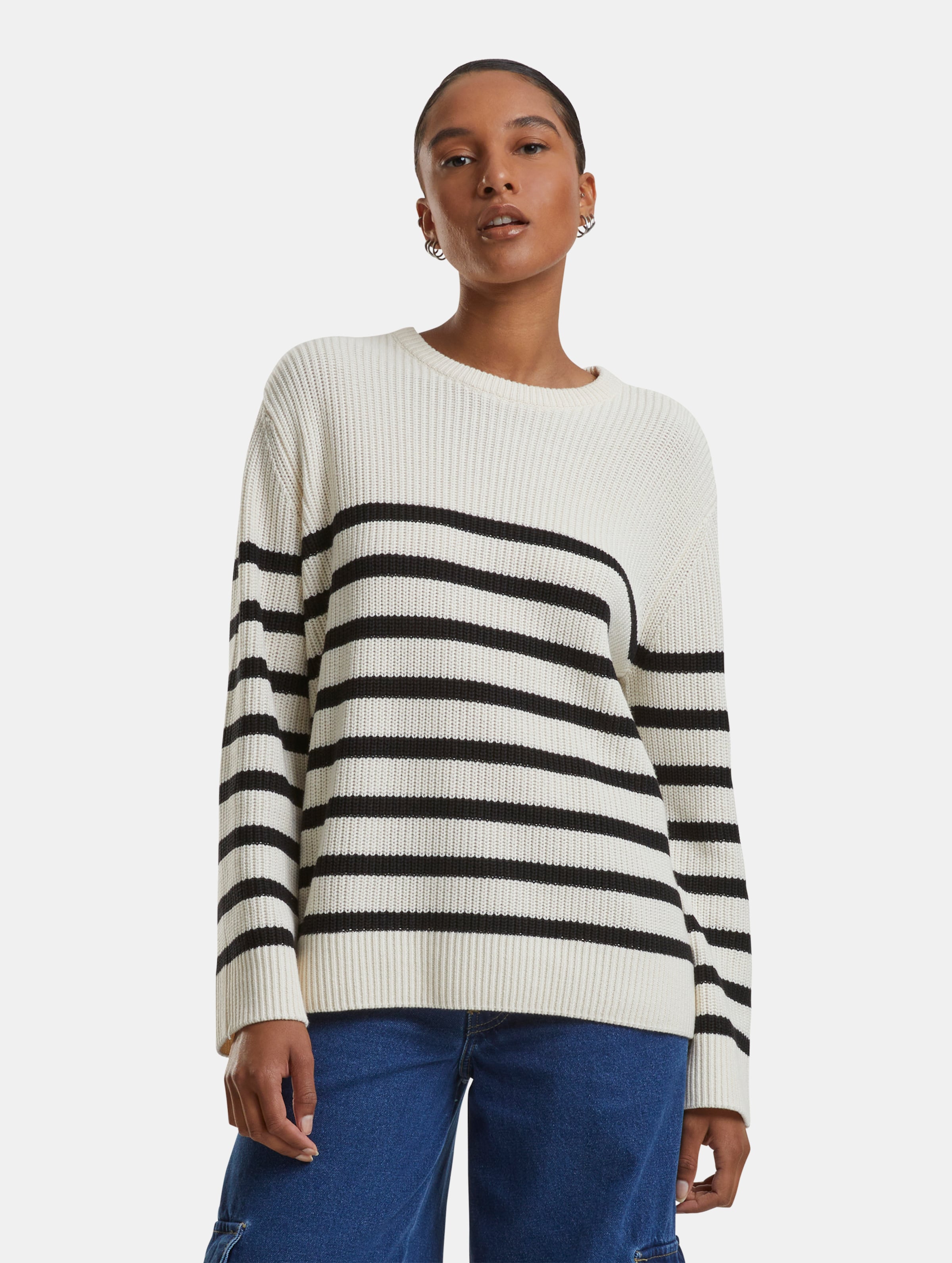 Urban Classics Ladies Rib Striped Pullover