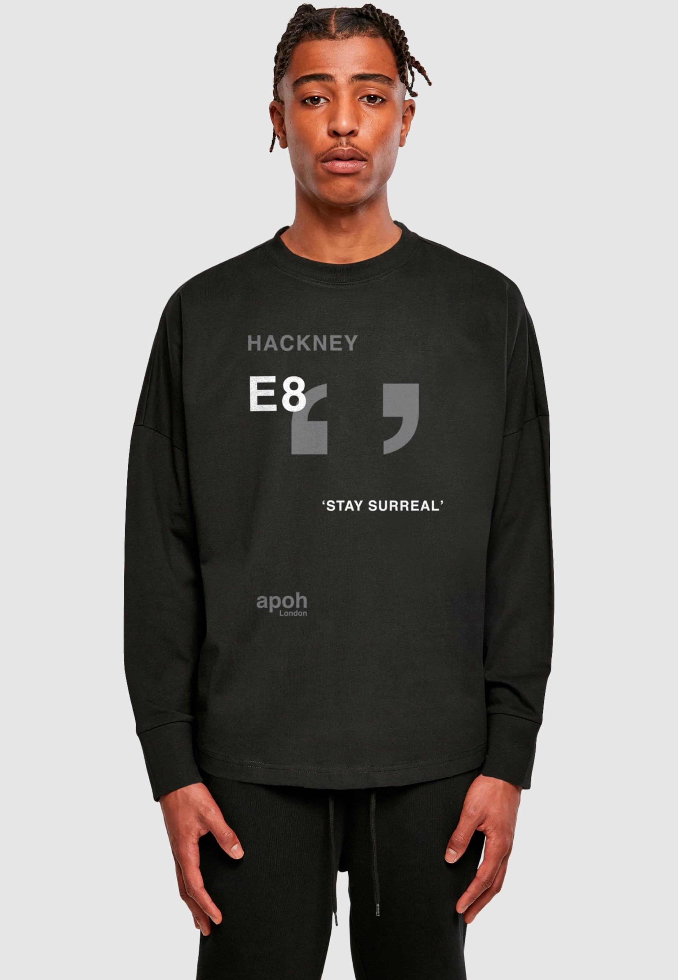 Merchcode APOH - Surreal Hackney Slogan Oversized Longsleeve