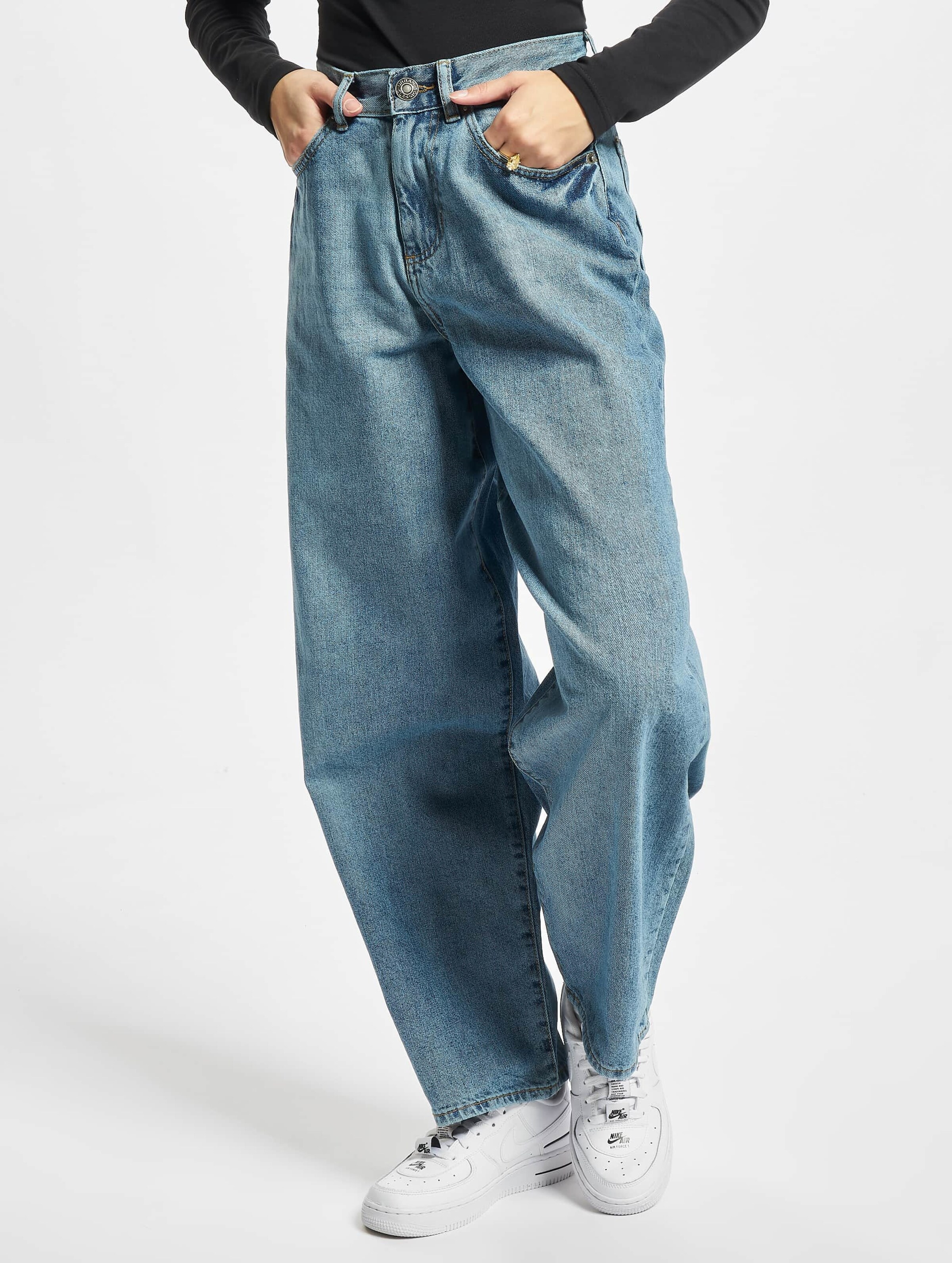Urban Classics Ladies High Waist 90´S Wide Leg Denim Pants