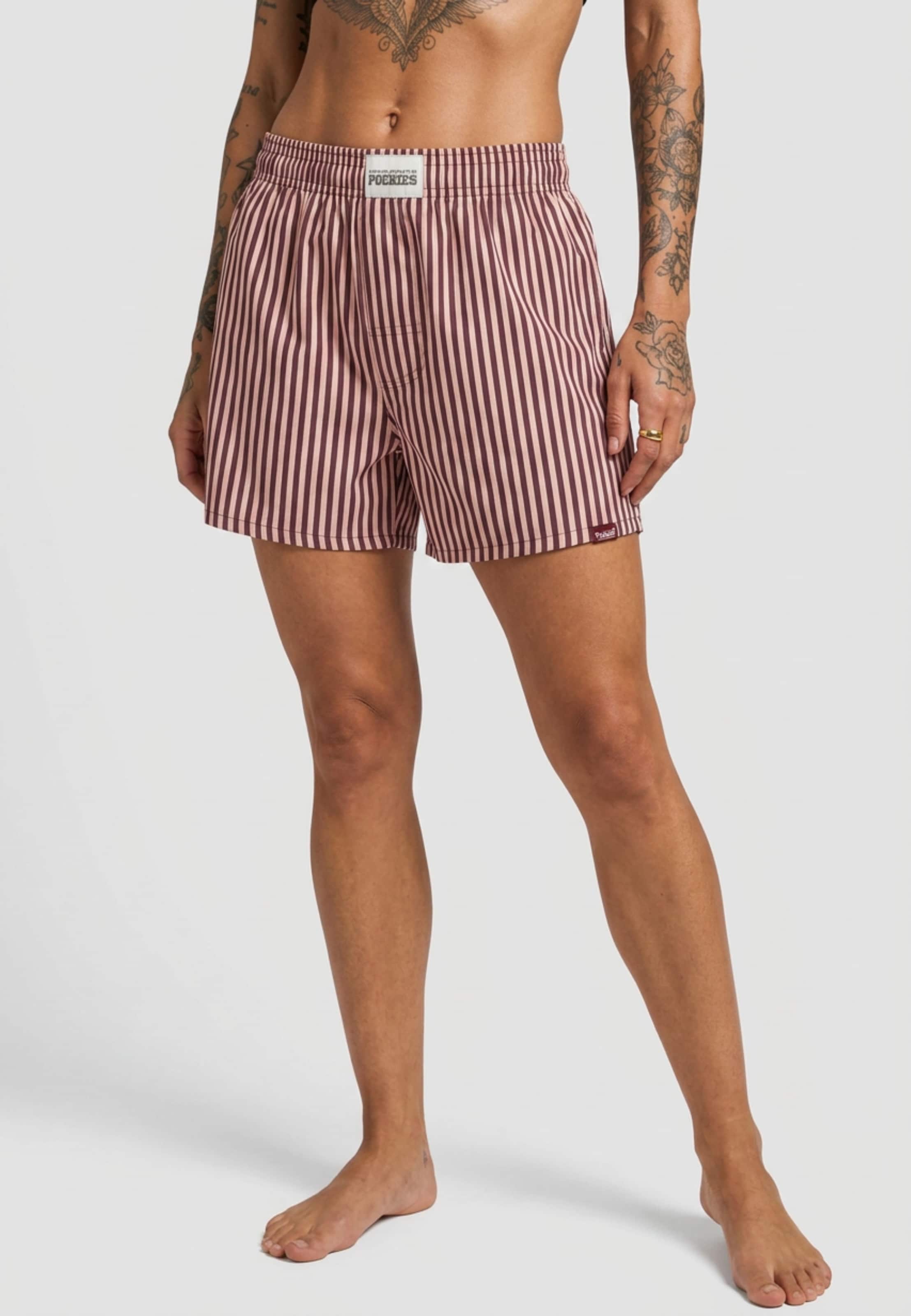 Pockies Striped Boyfriend Boxers