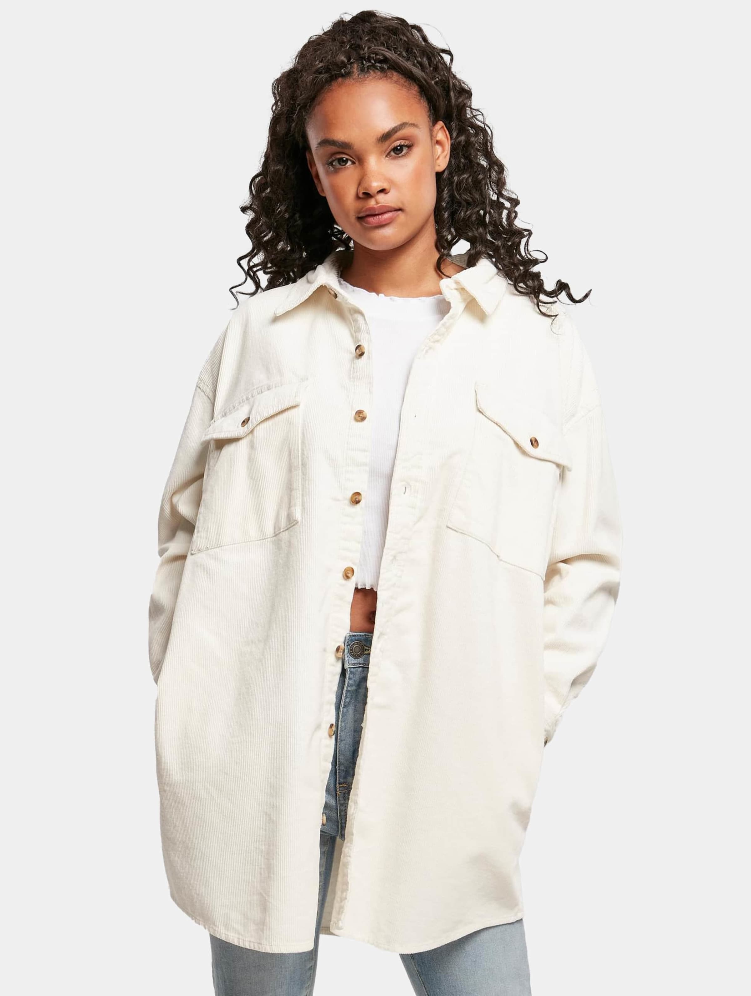 Urban Classics Ladies Long Corduroy Overshirt