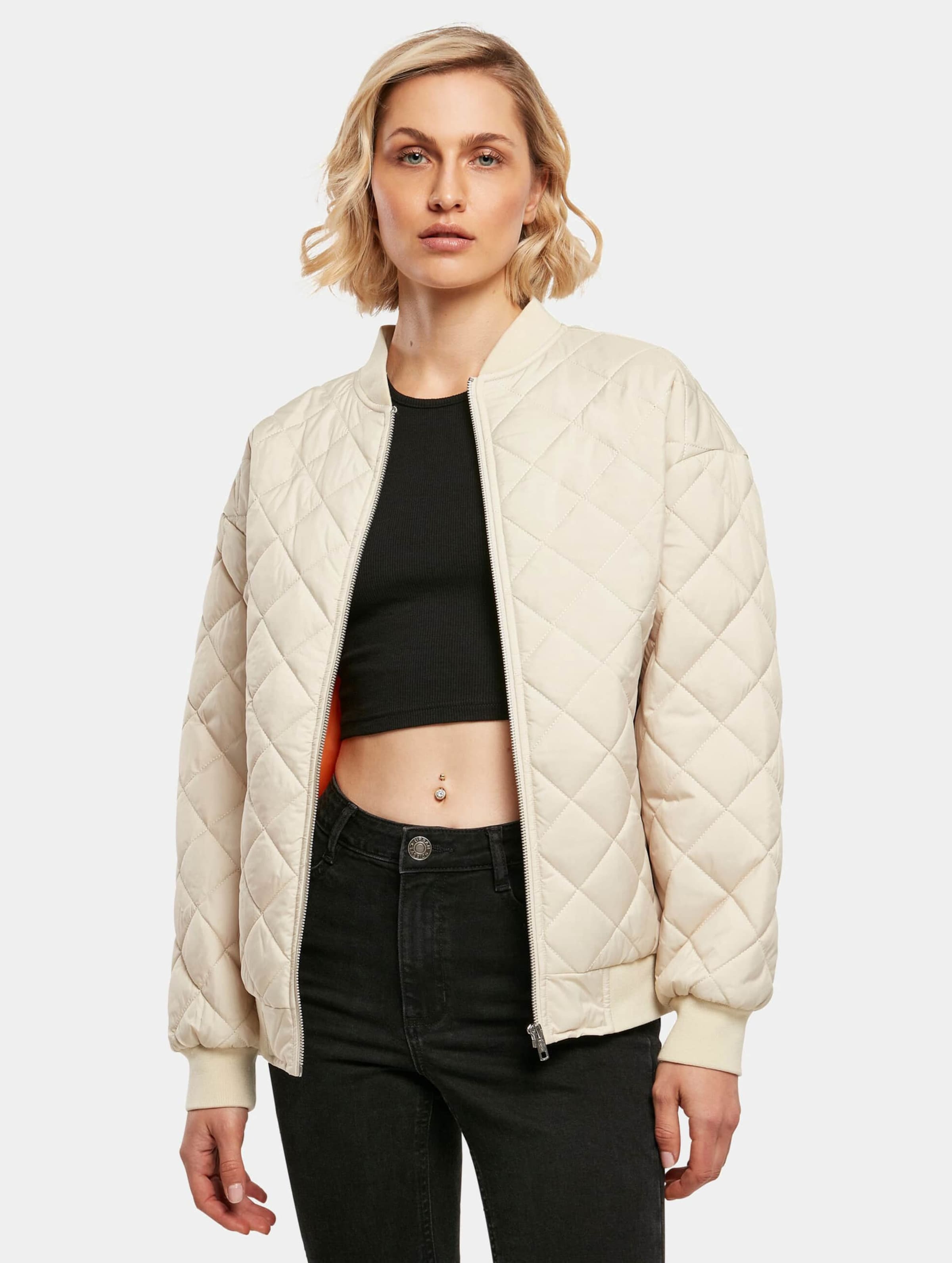 Urban Classics Ladies Oversized Diamond Quilted Bomber Jacket