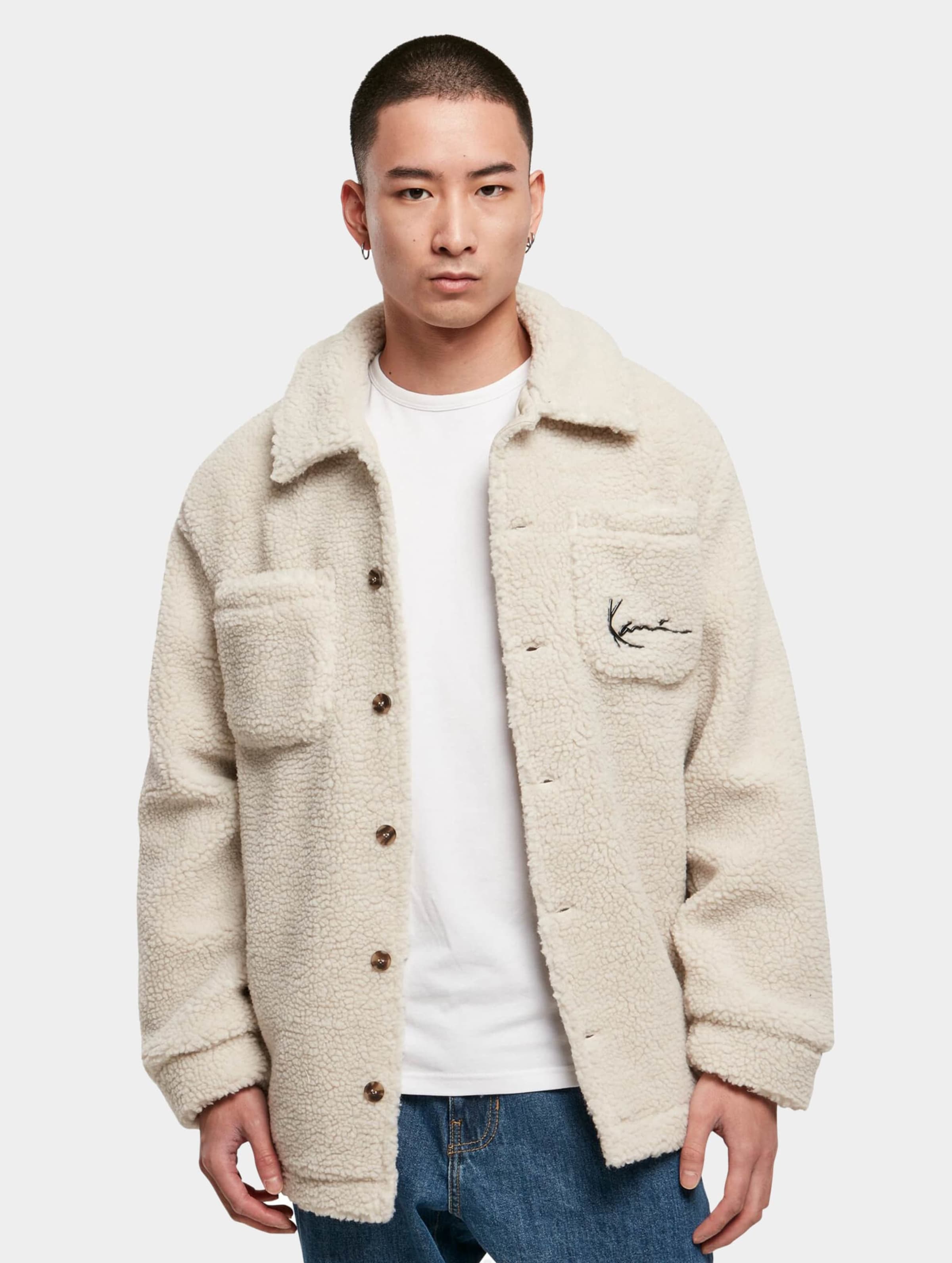 Karl Kani KM224-037-1 KK Metal Signature Teddy Shirt