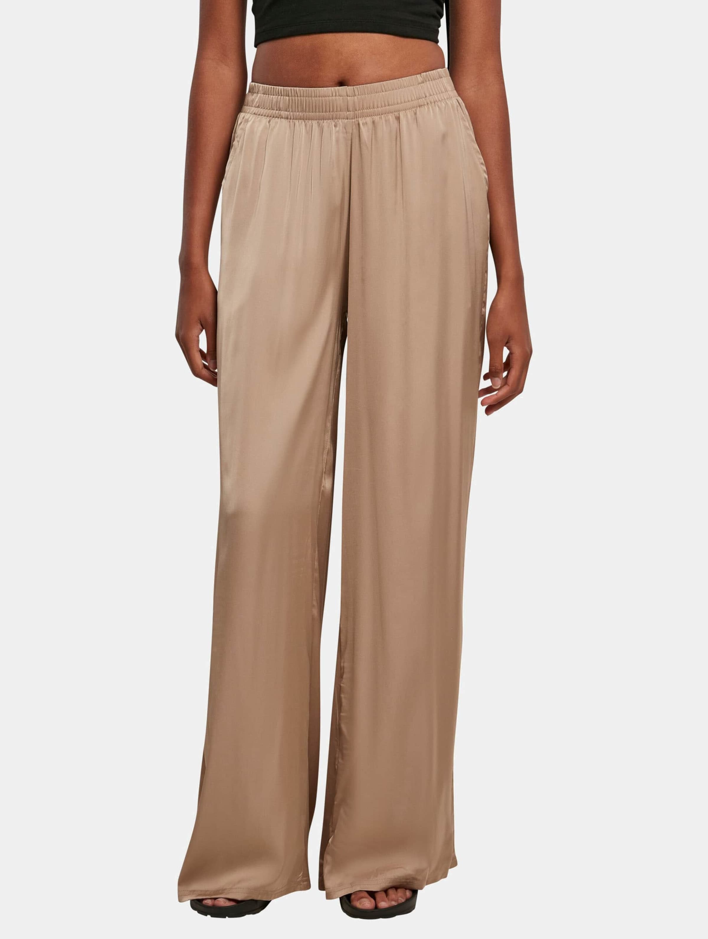 Urban Classics Ladies Satin Wide Leg Pants