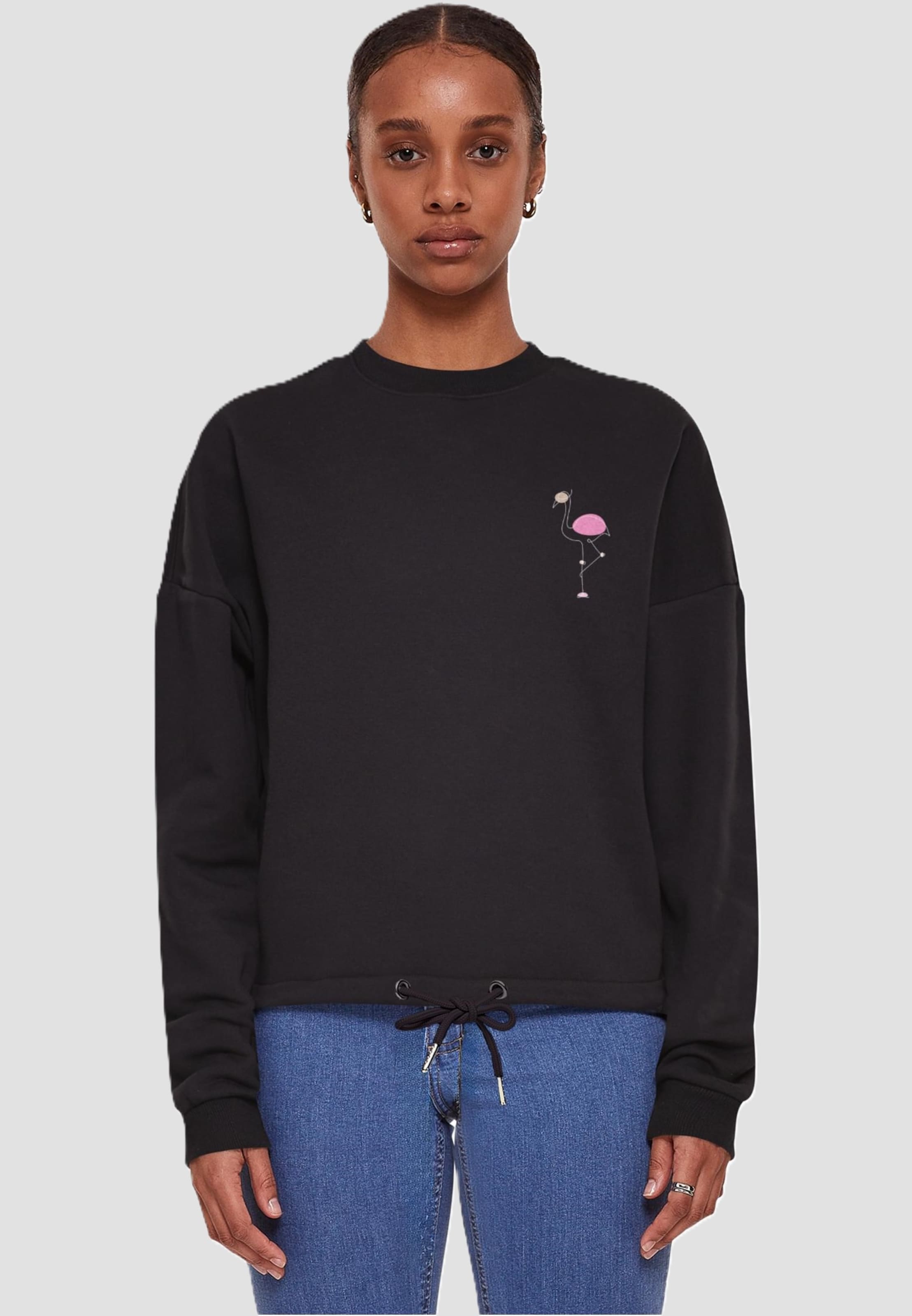 Merchcode Ladies Flamingo Oversize Crewneck