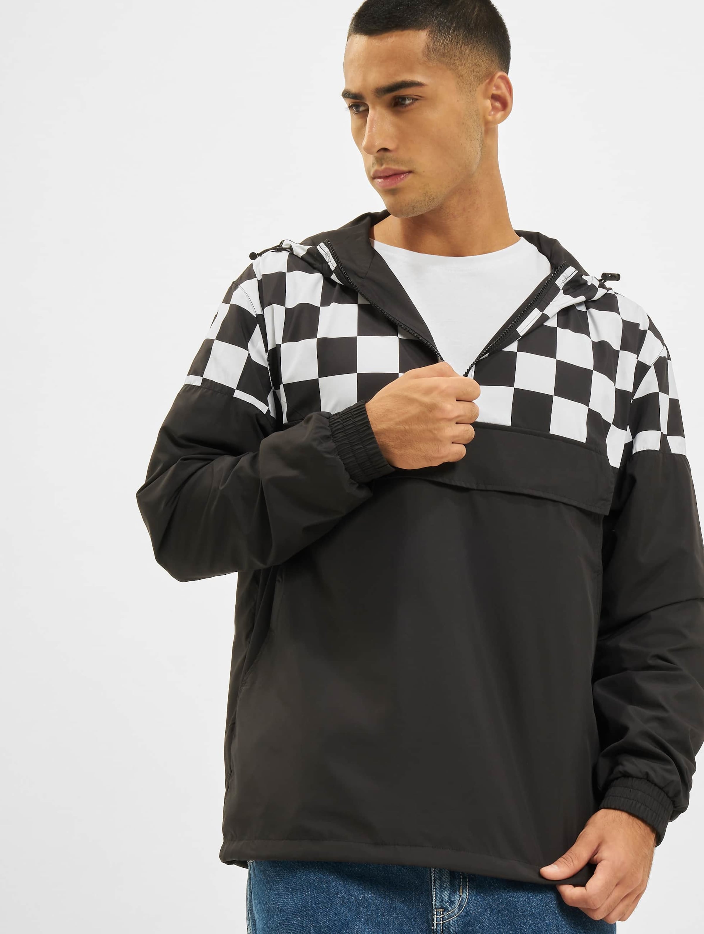 Urban Classics Check Pull Over Jacket