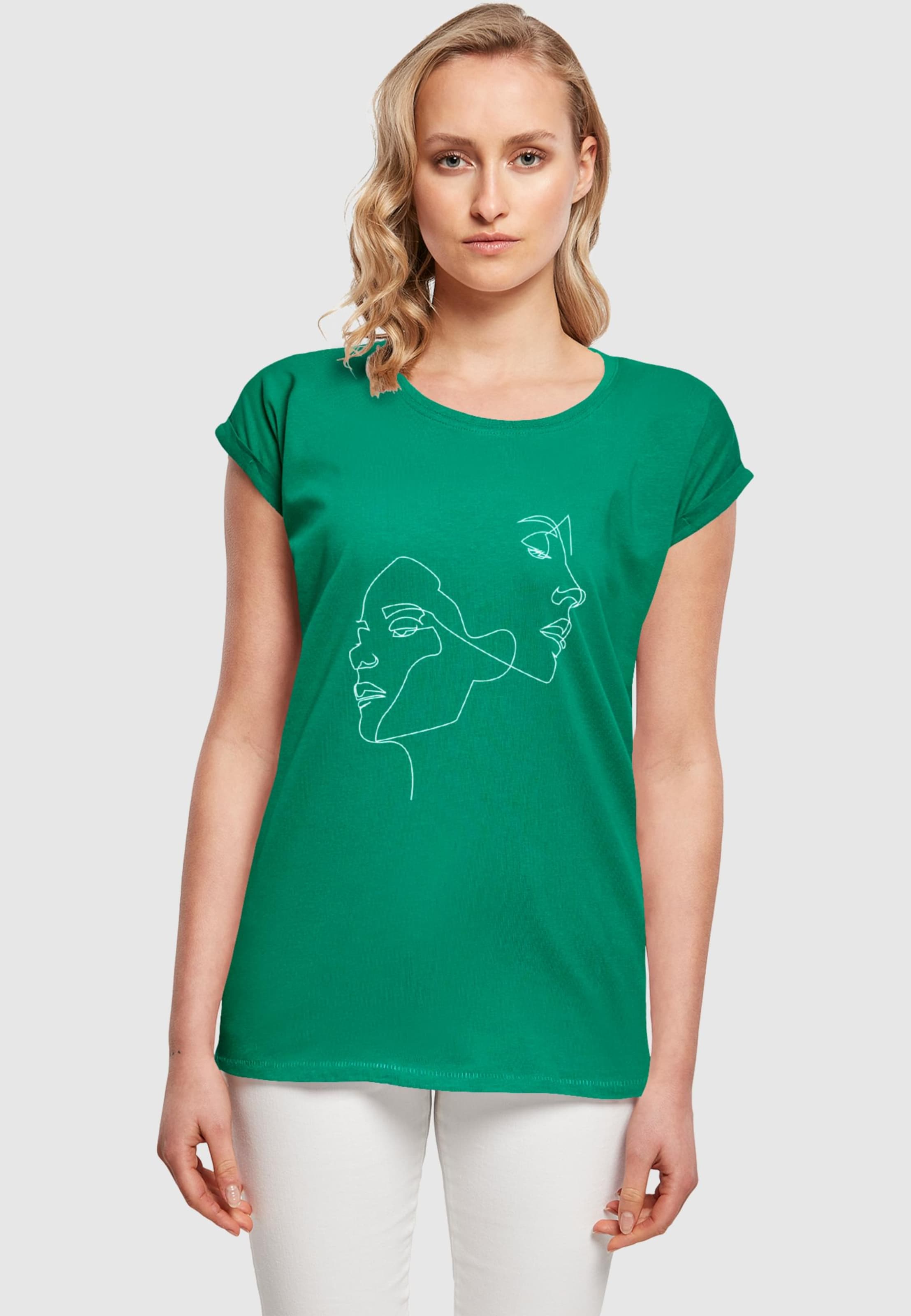 Mister Tee Ladies One Line Extended Shoulder