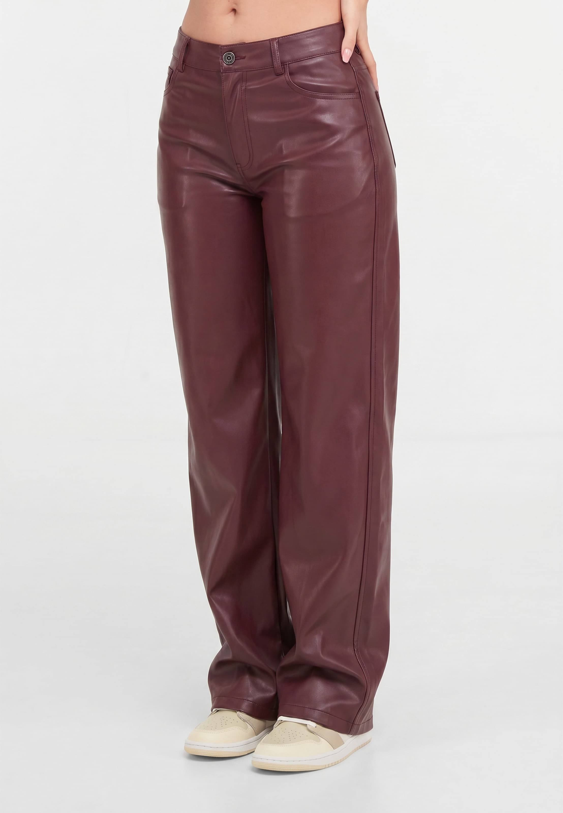 2Y Studios Tiva Loose Fit Leatherette Pants