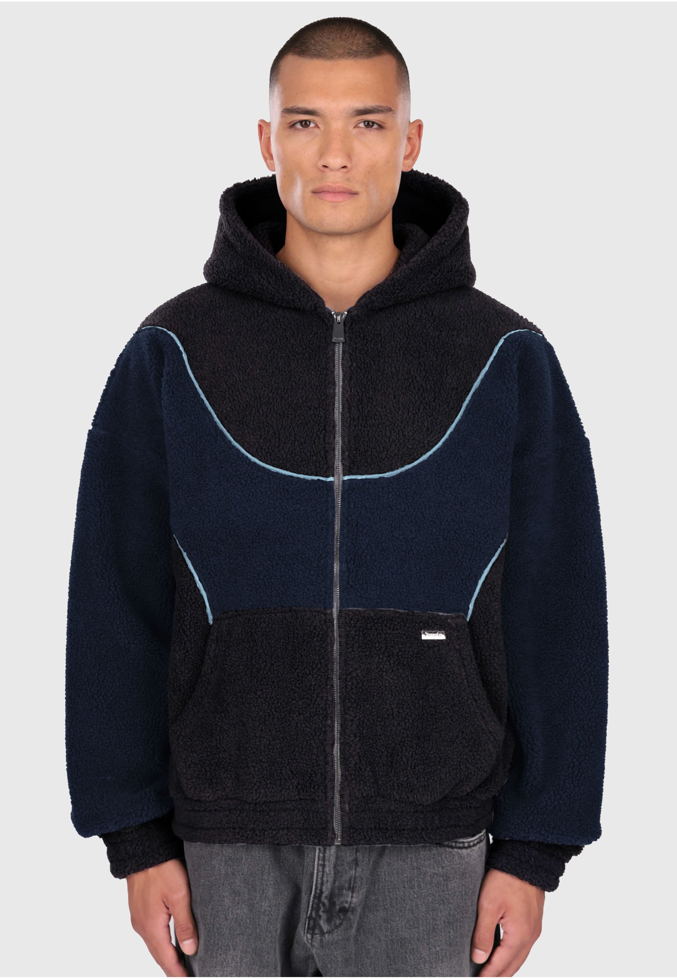 Dropsize WAVY TEDDY ZIP HOODIE