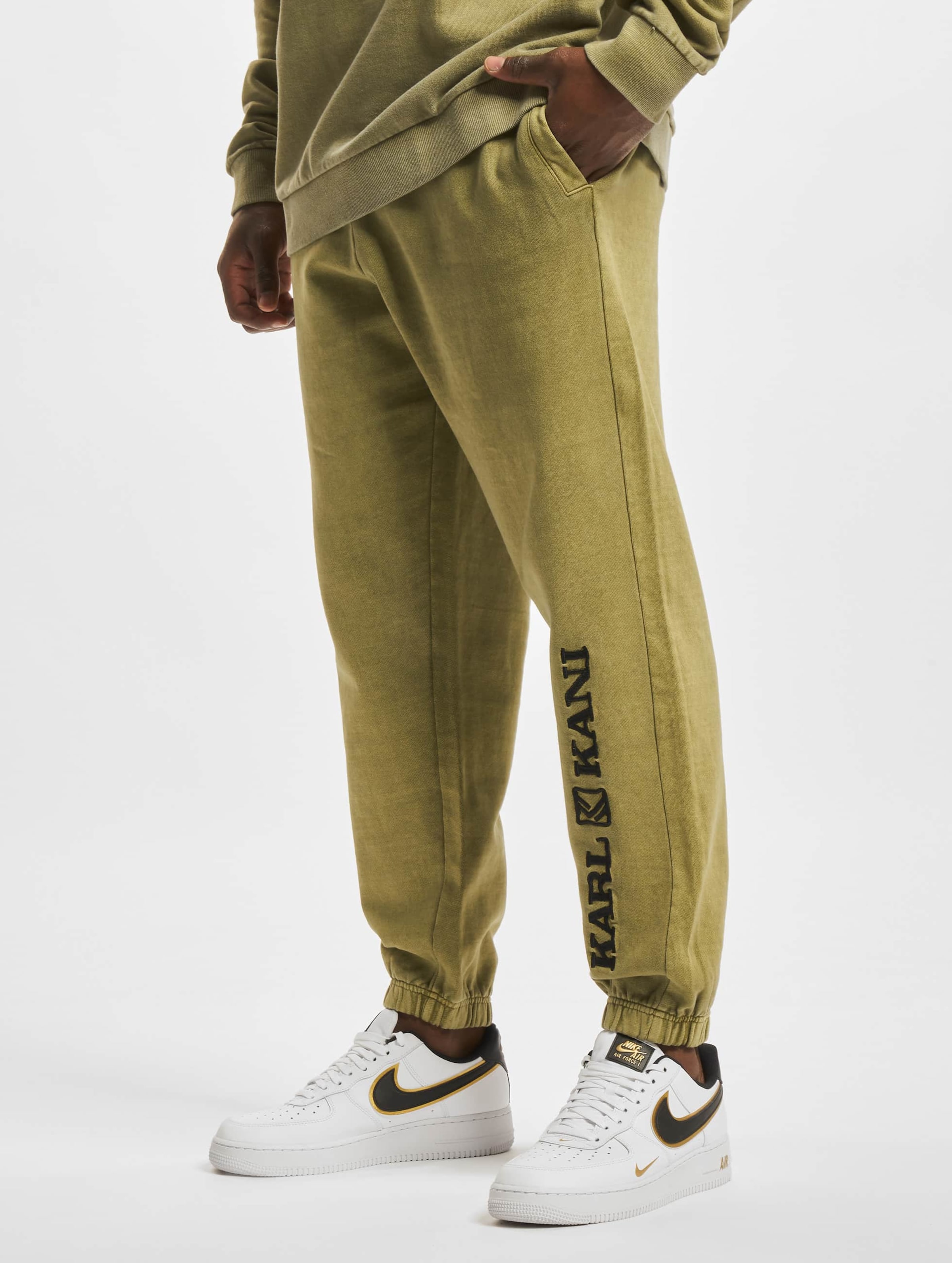 Karl Kani KM214-003-1 Retro Washed Sweatpants dark green