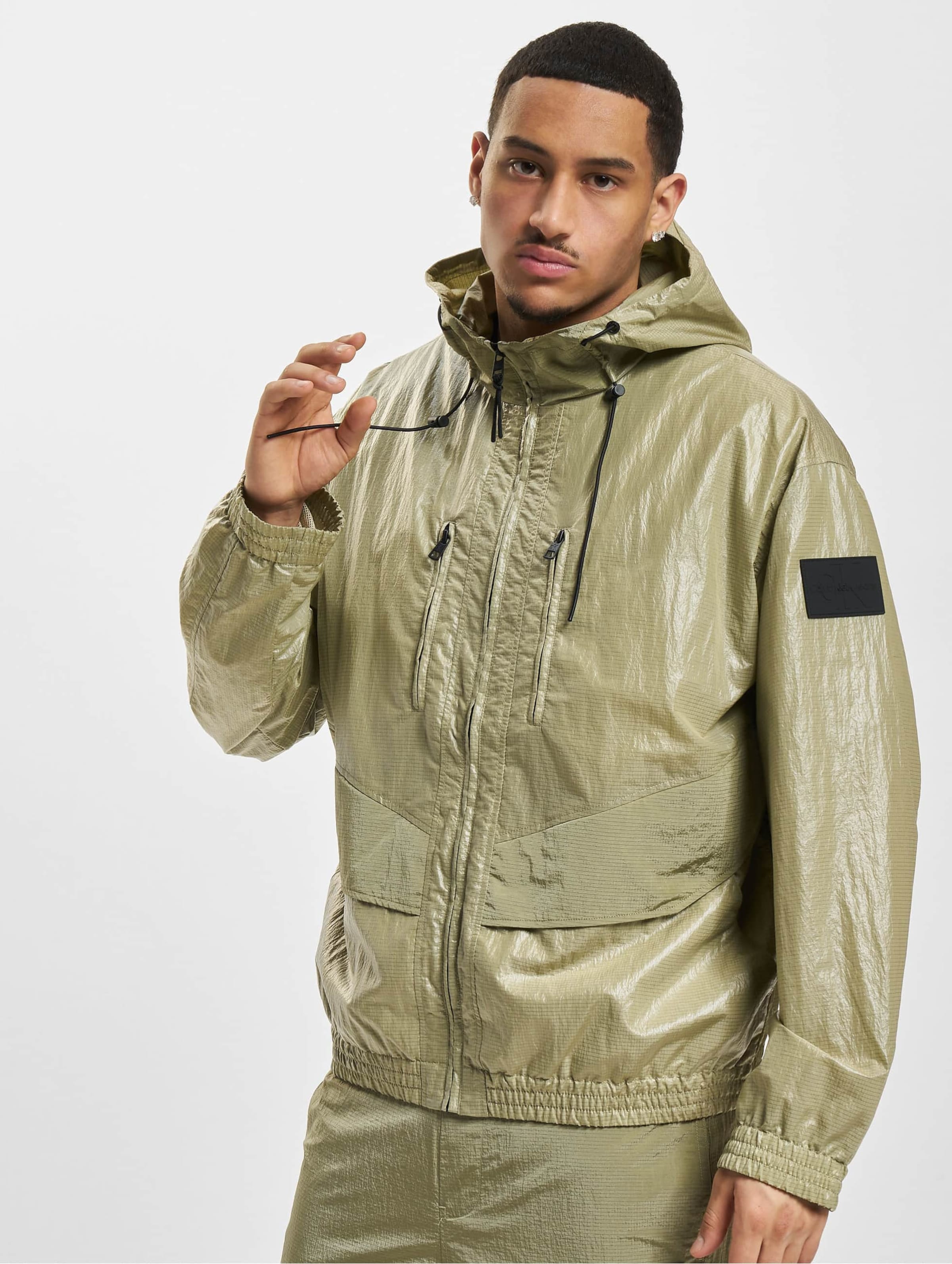 Calvin Klein Wet Look Technical Lightweight Jacket