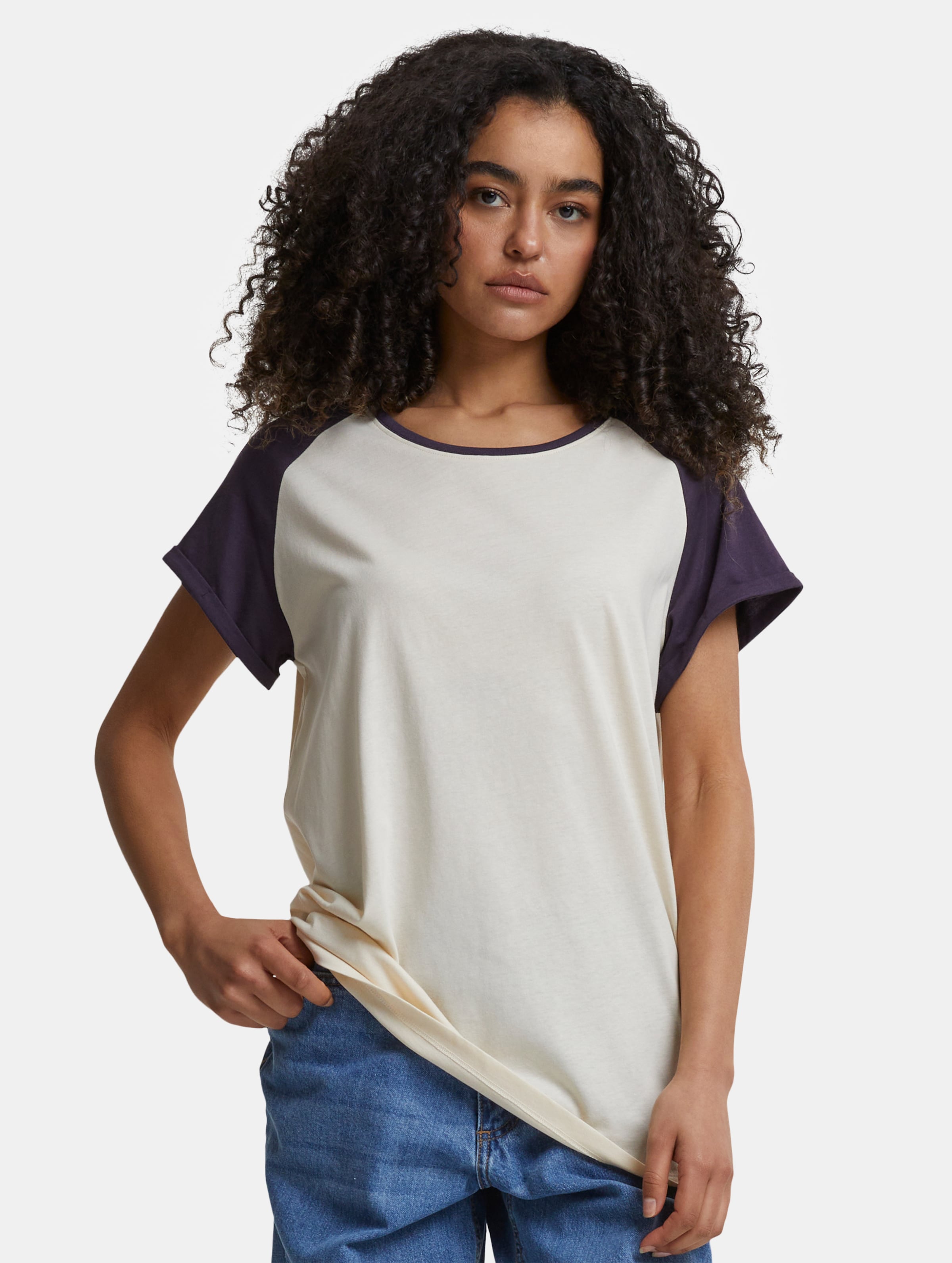 Urban Classics Ladies Contrast Raglan T-Shirt