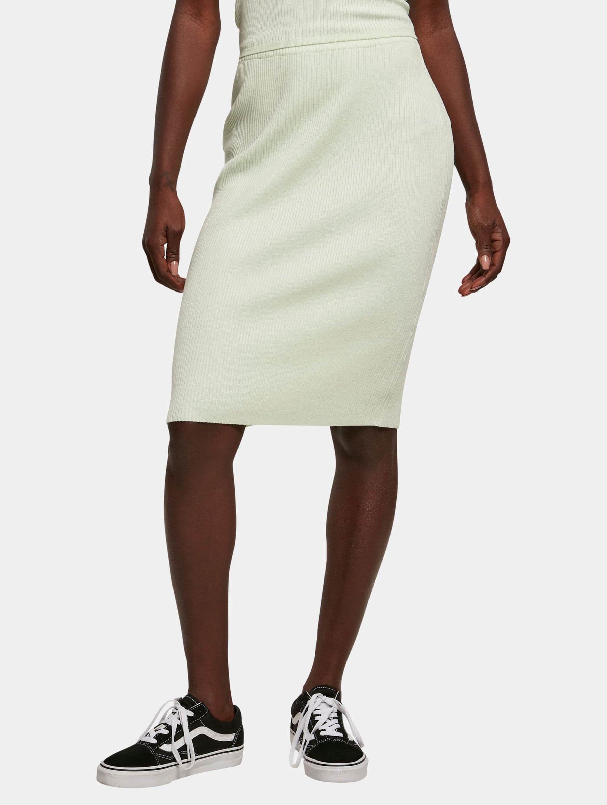 Urban Classics Ladies Rib Knit Midi Skirt