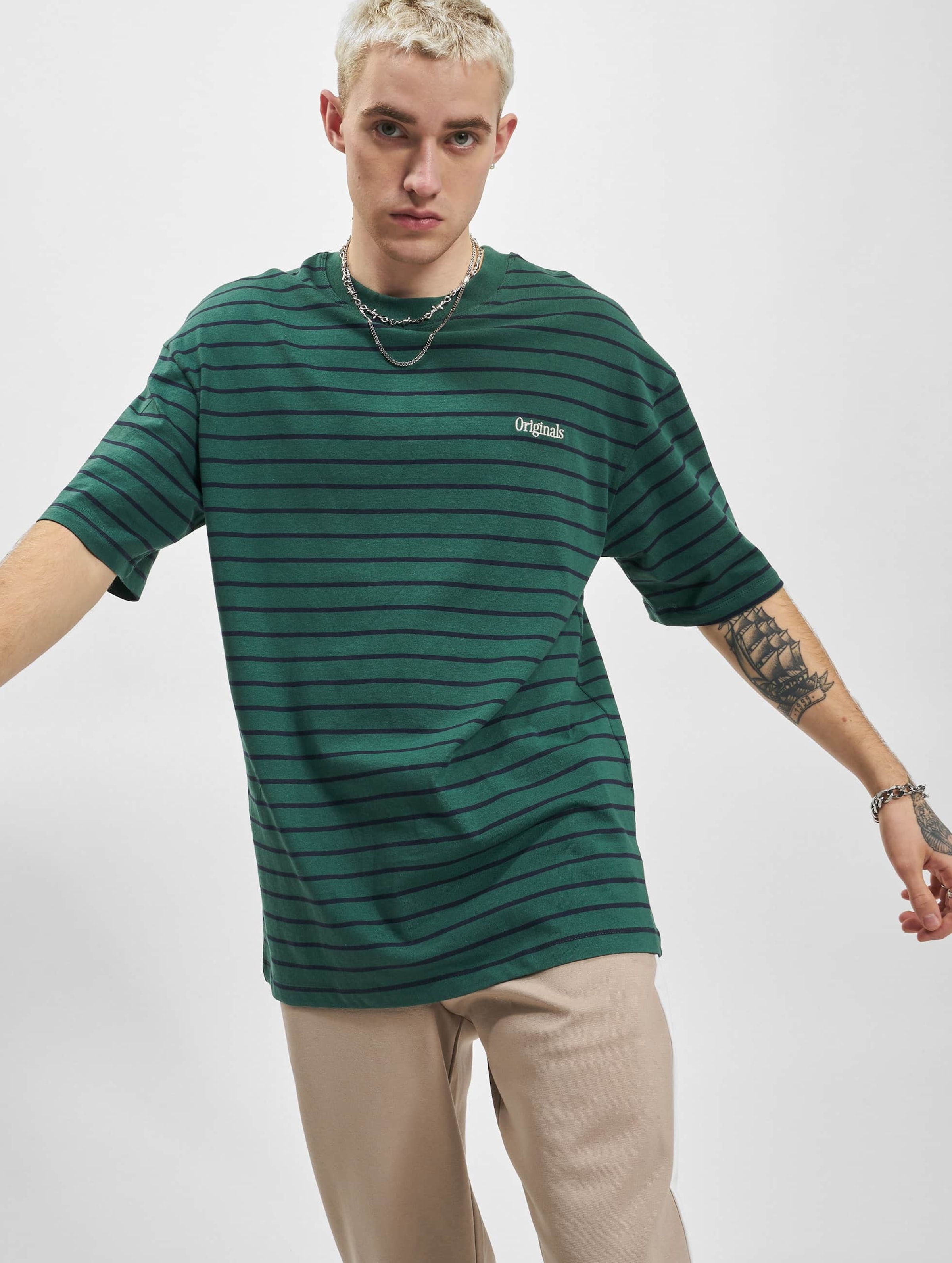 Jack & Jones Harlow Stripe Ringer Crew Neck T-Shirt