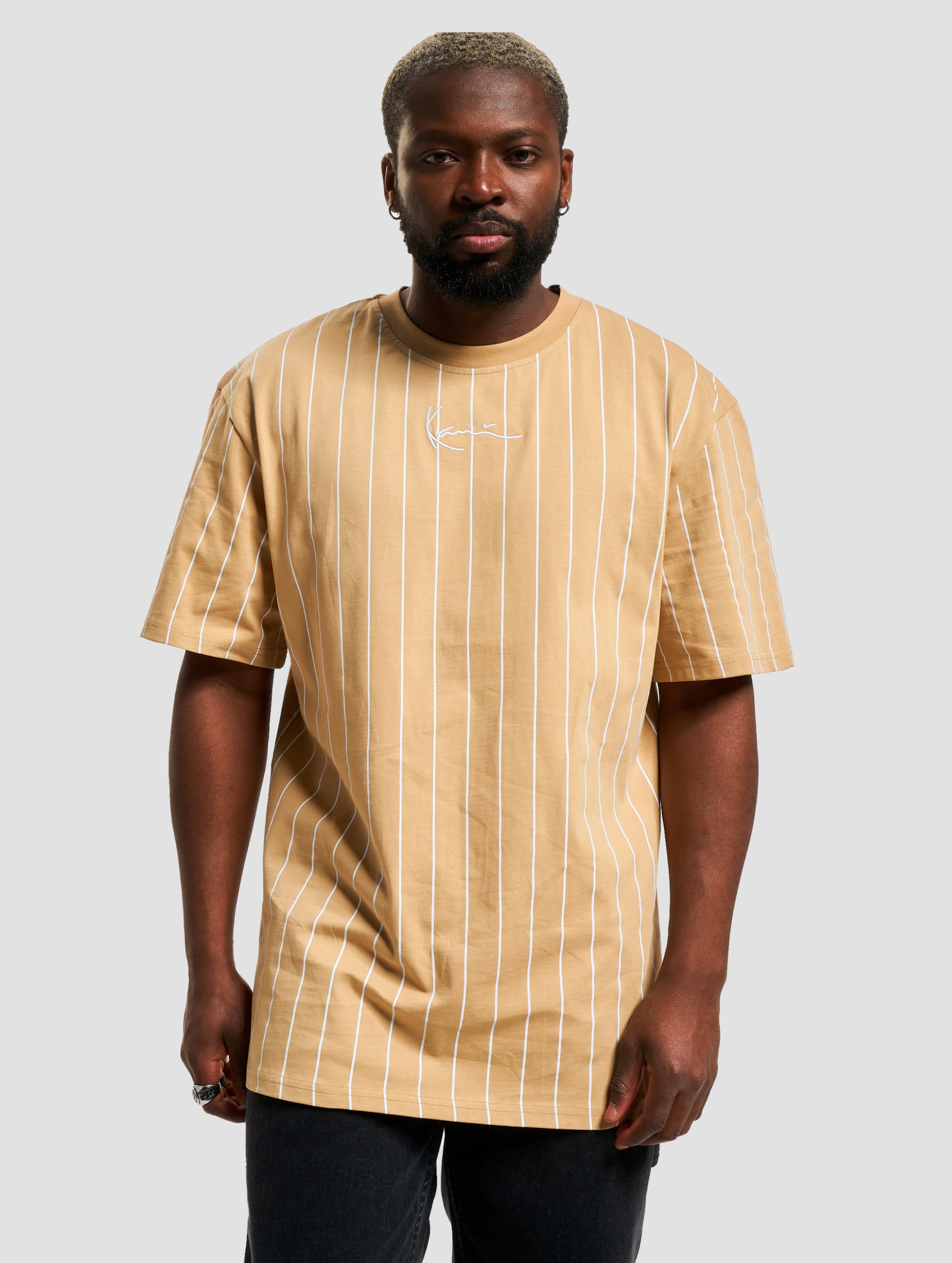 Karl Kani Small Signature Pinstripe Tee