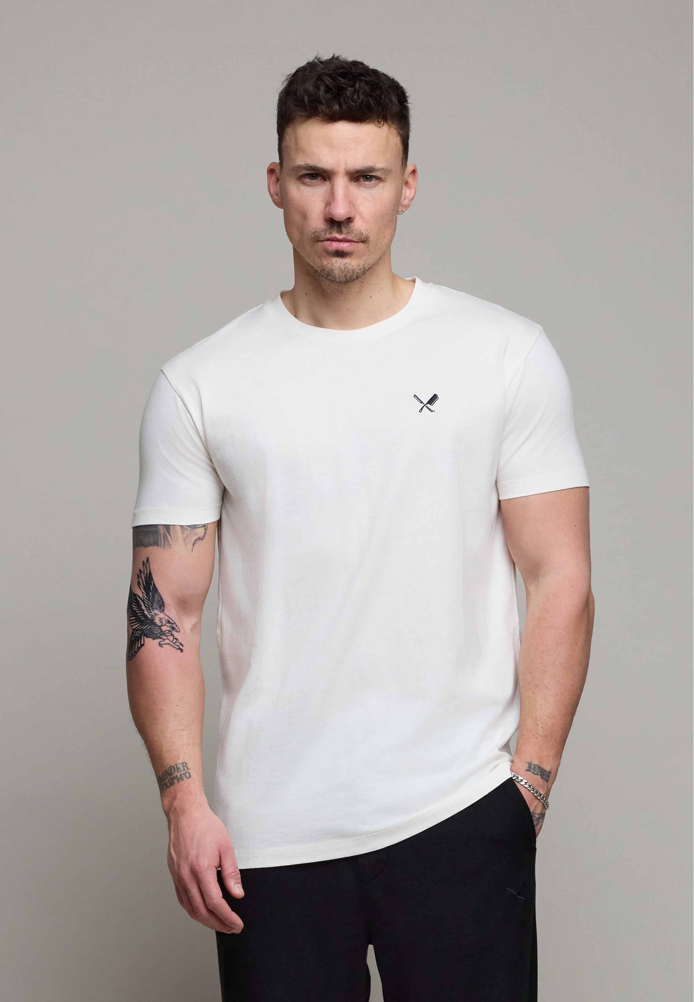 Distorted People Chalk Crew Neck