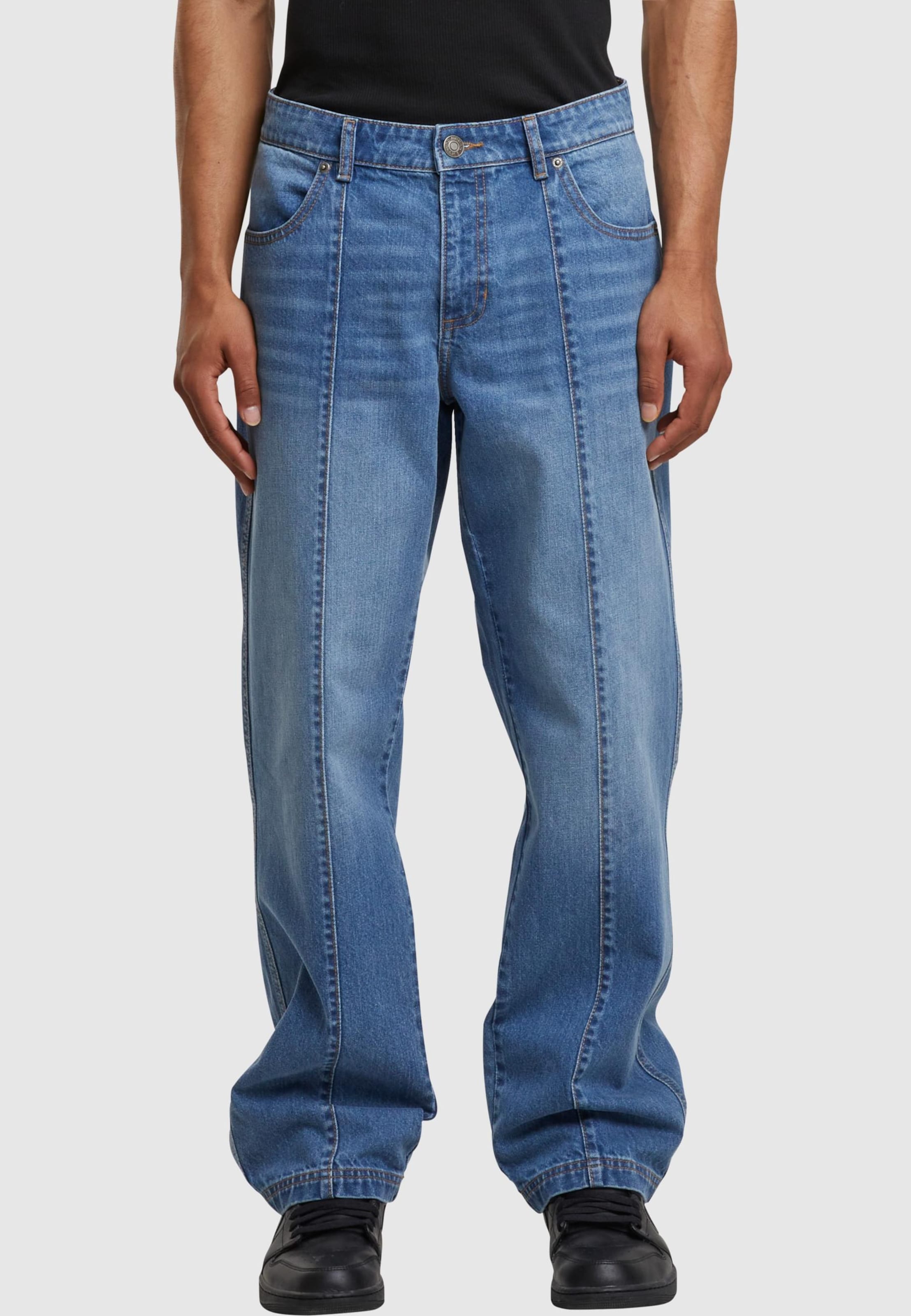 Urban Classics Wide Leg Denim With Dividing Seams