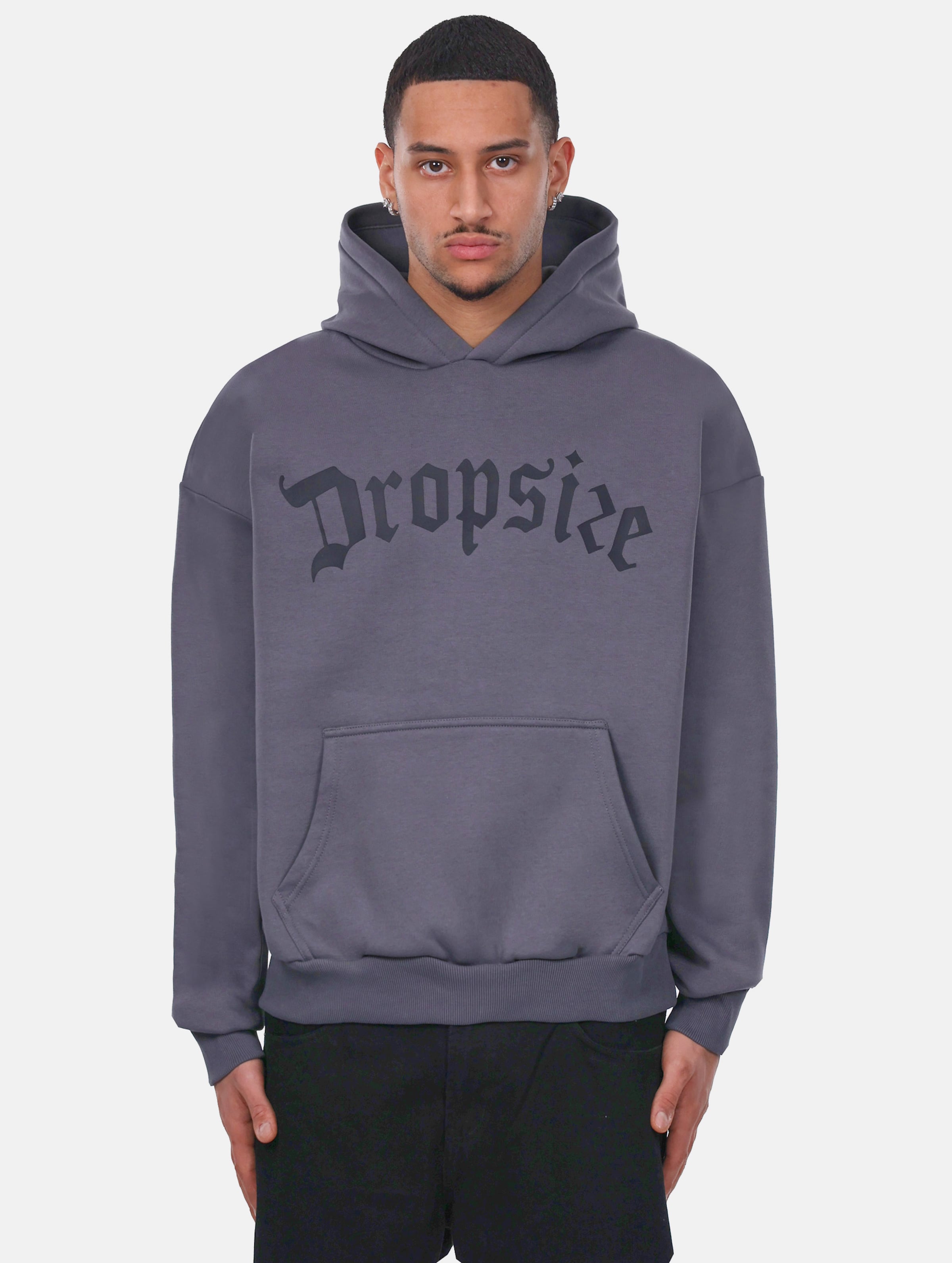 Dropsize Heavy Logo Design Hoodie