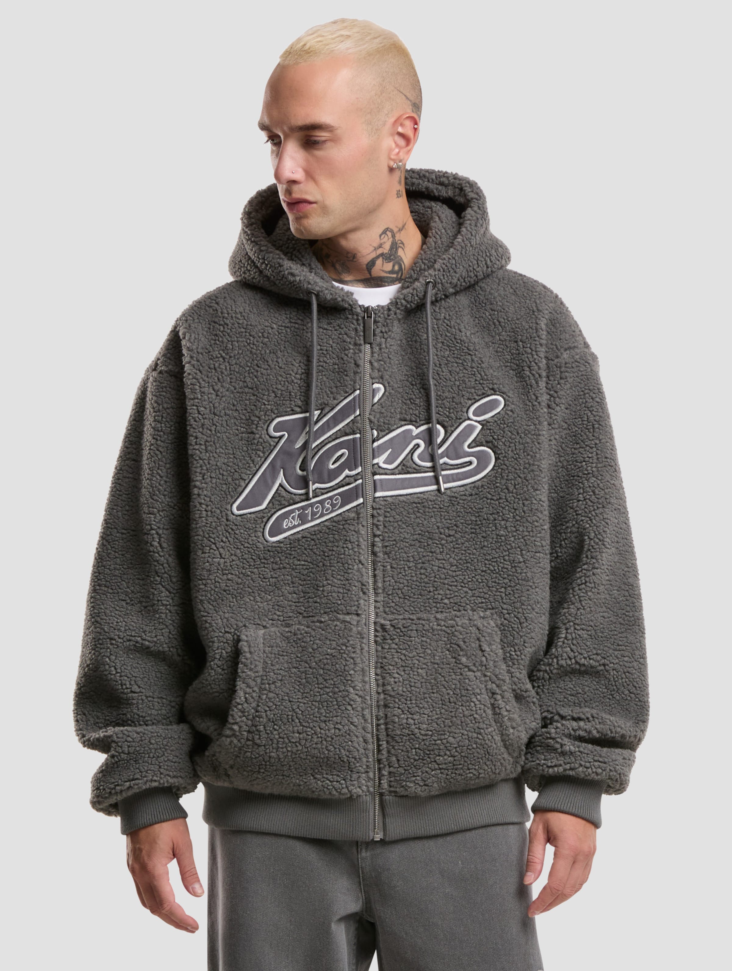 Karl Kani Varsity Teddy Zip Hoodie