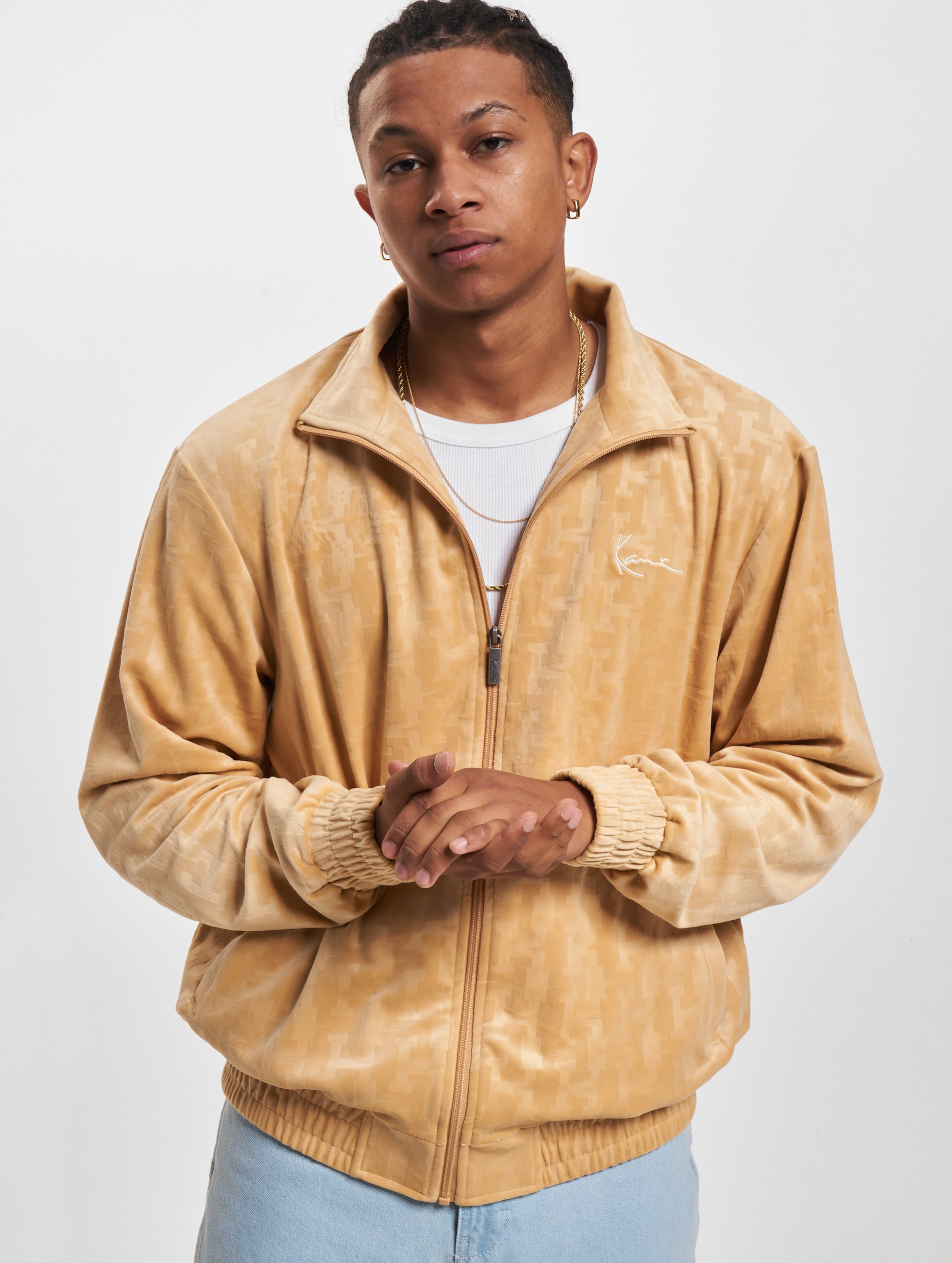 Karl Kani Chest Signature Monogram Velvet Jacket